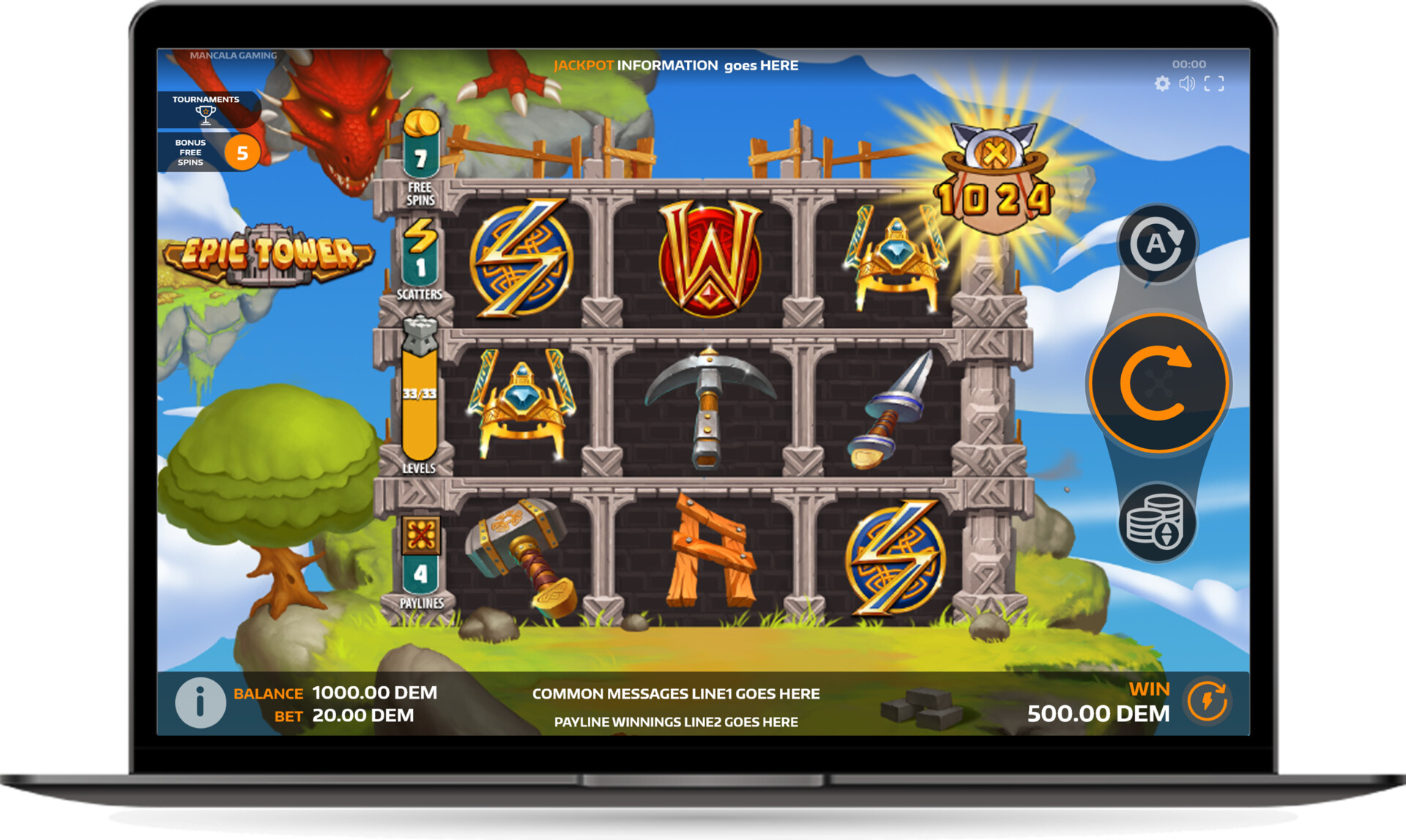 ArtStation - Epic Tower slot game