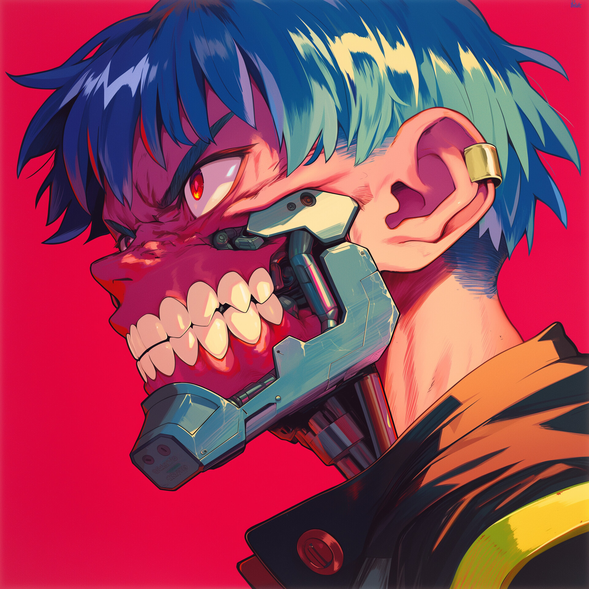 Artem Rusetskiy - 毒々しい色彩の明るく渋いサイバーパンクアート。