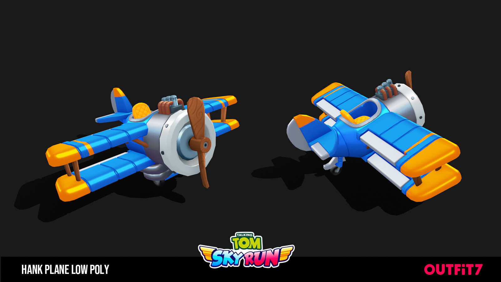 Hank Plane Low Poly