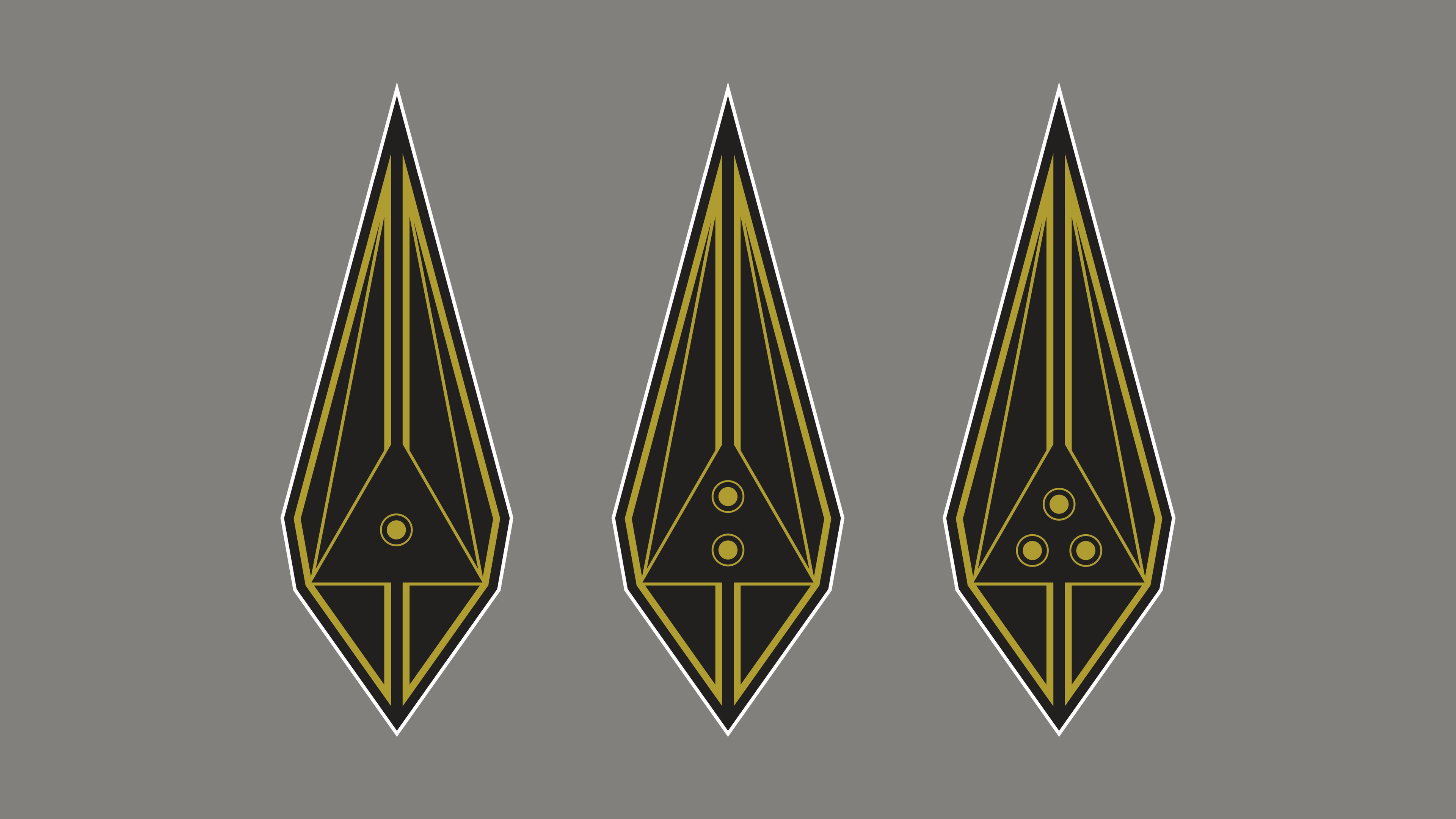 Final insignia designs.