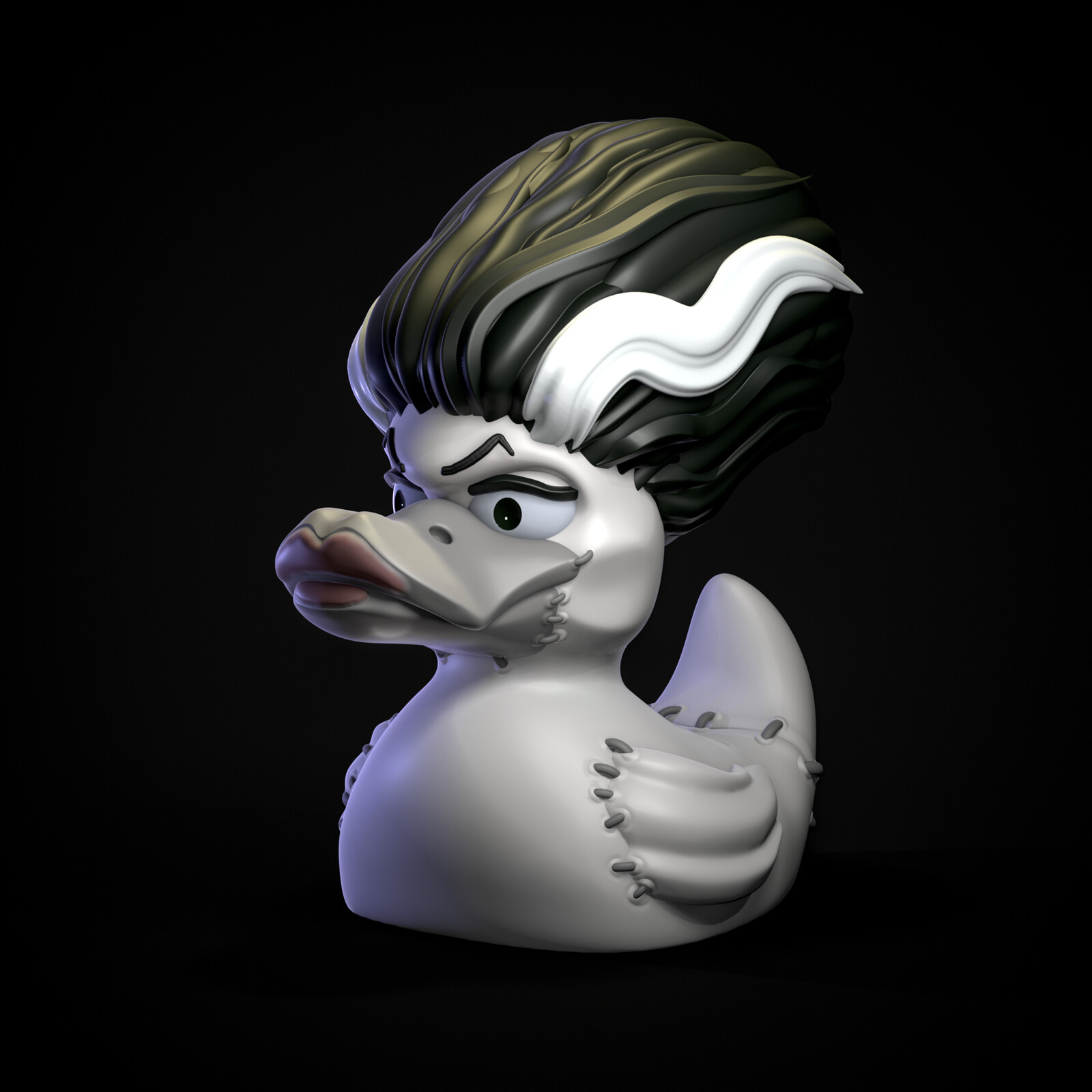 Bride of Frankenstein Duck Render