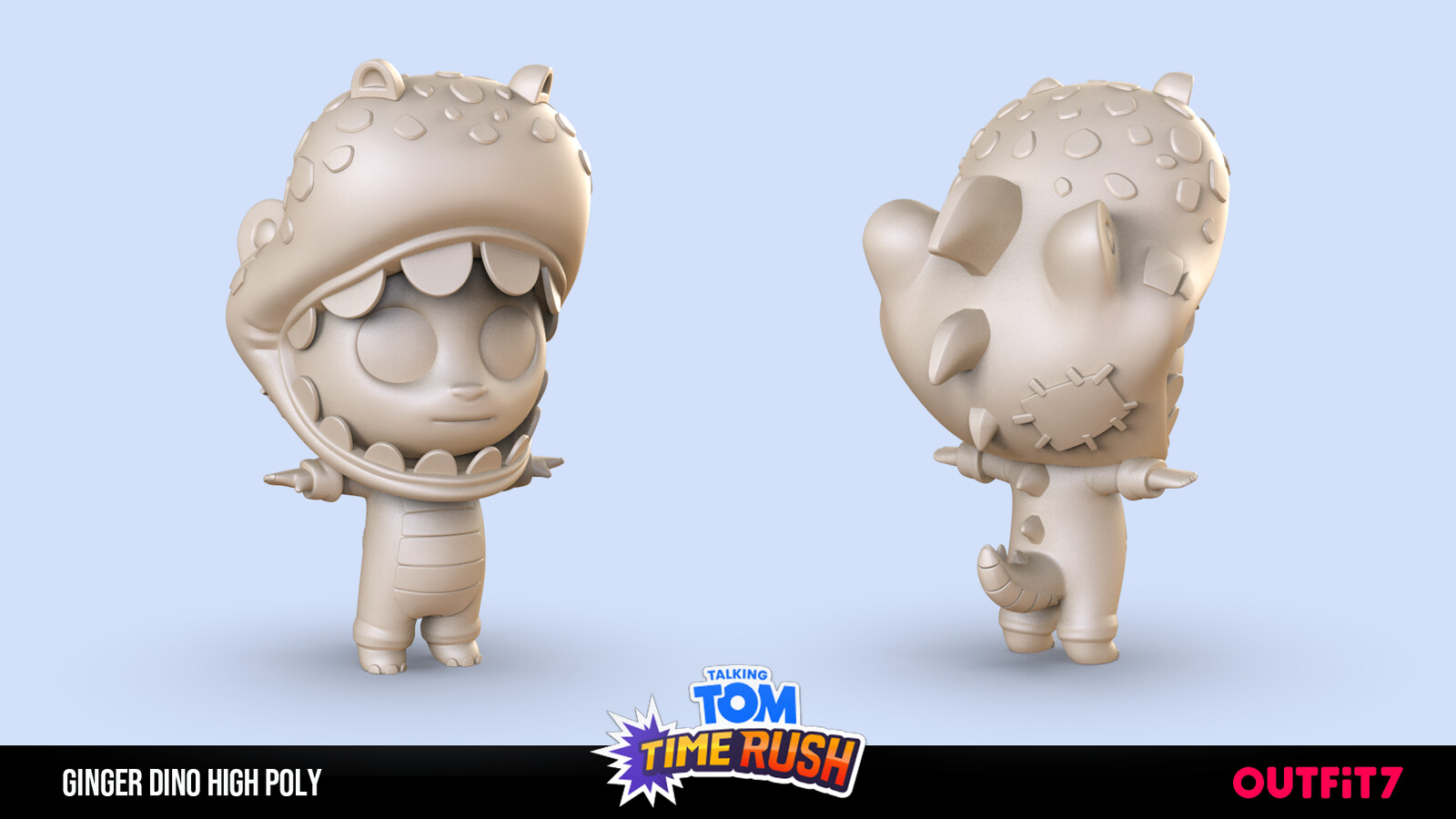 Ginger Dino High Poly