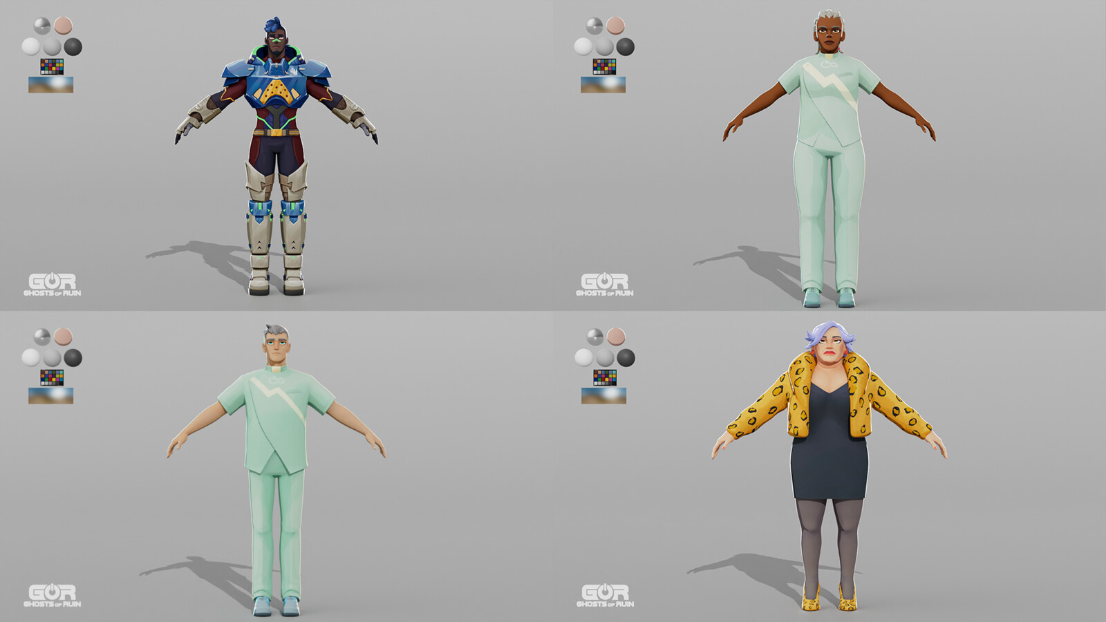 Responsible for modeling/sculpting