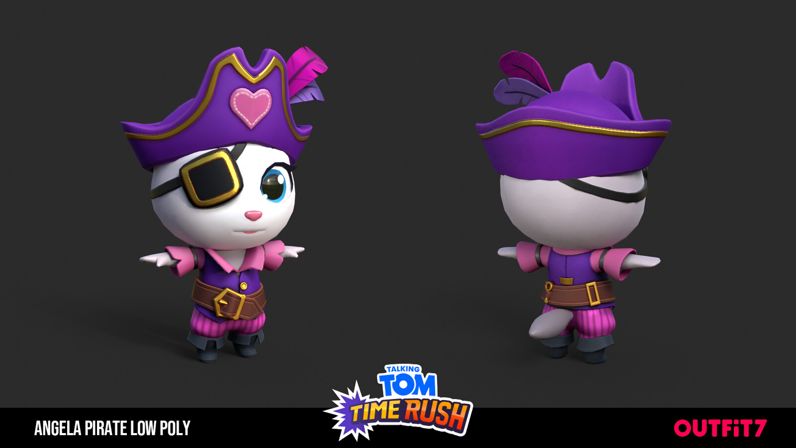 Angela Pirate Low Poly