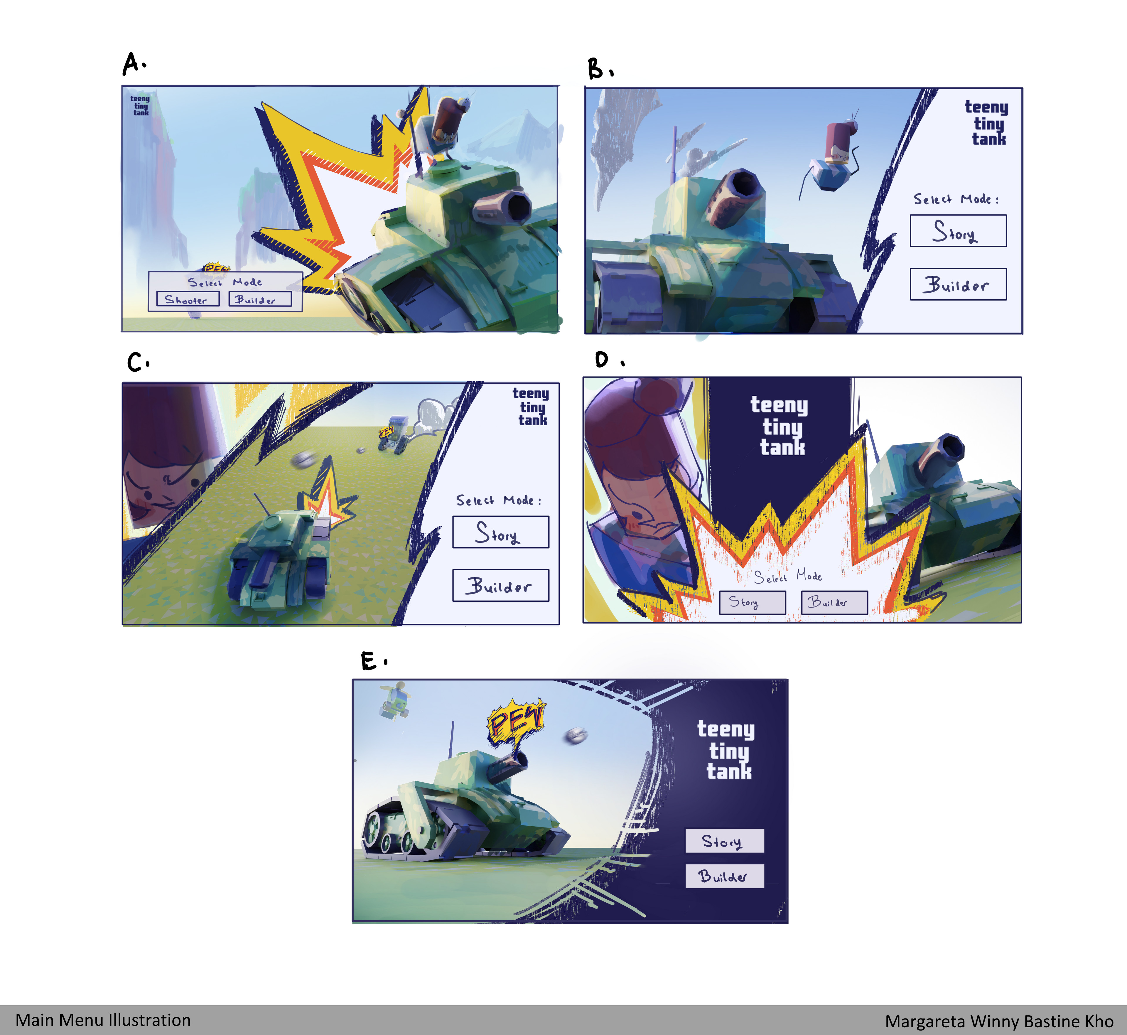 Thumbnails of Main Title Screen
