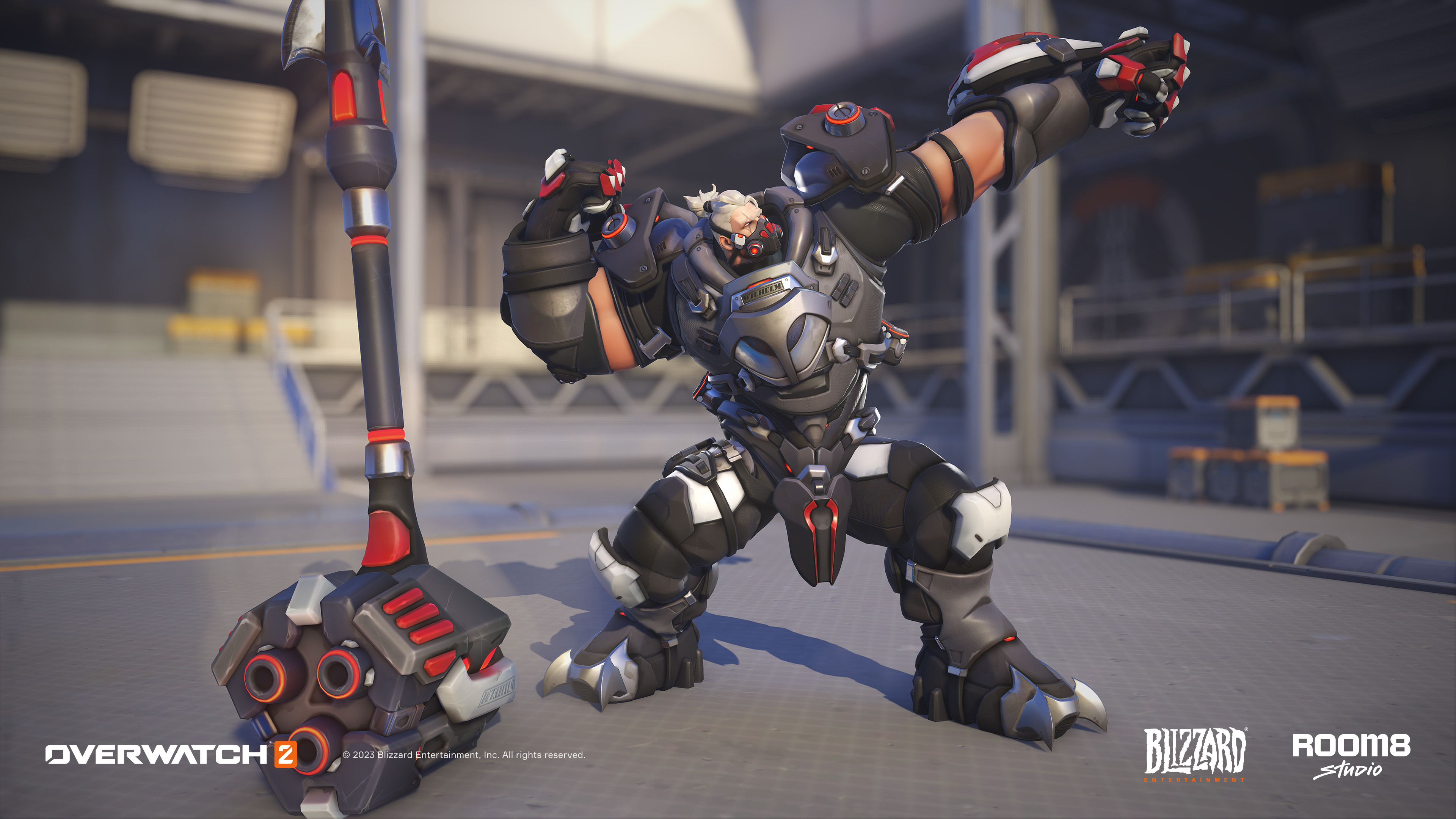 Room 8 Studio - Portfolio - Reinhardt Fallen Knight (Overwatch 2)