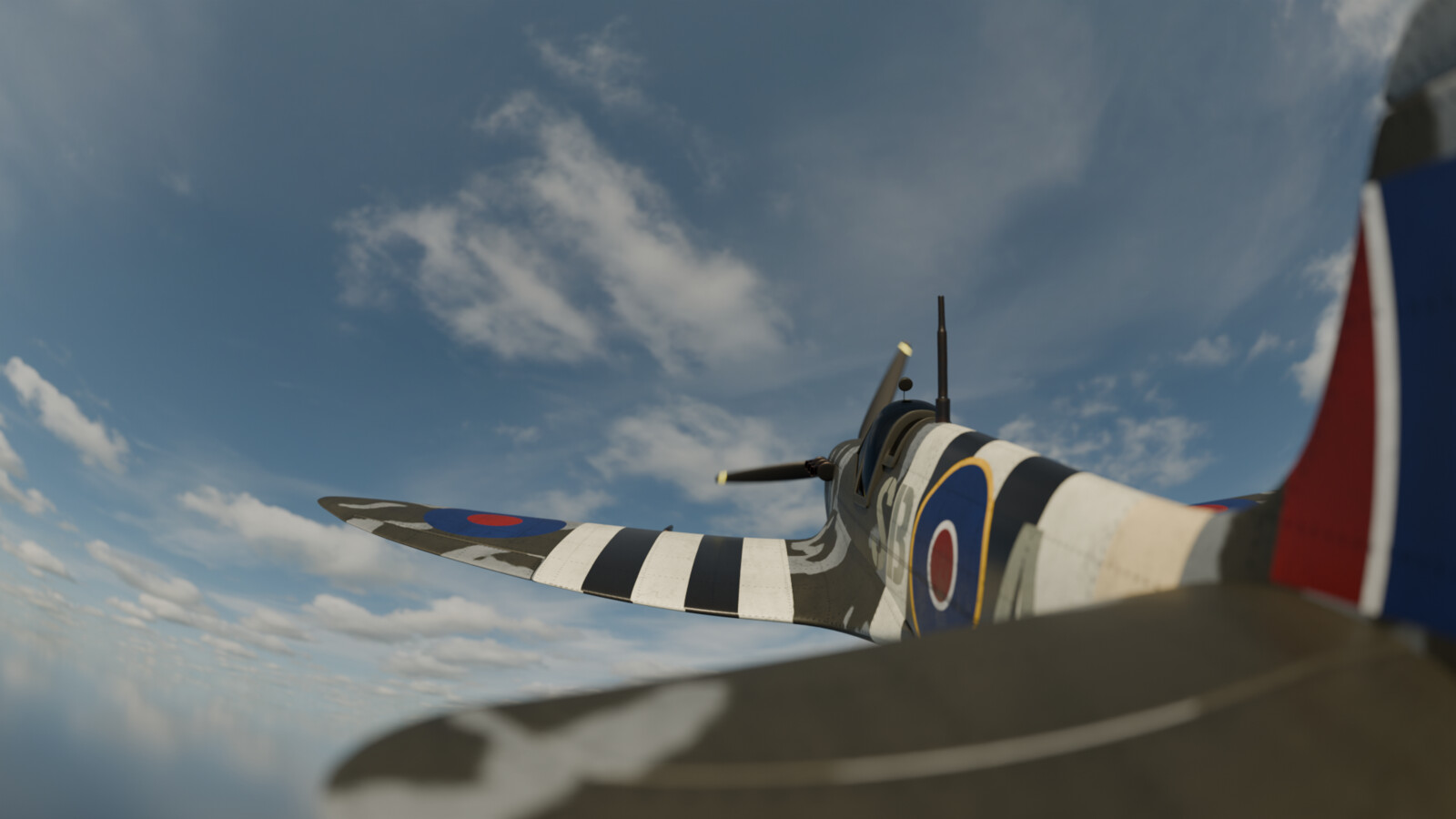 180 degrees third person view