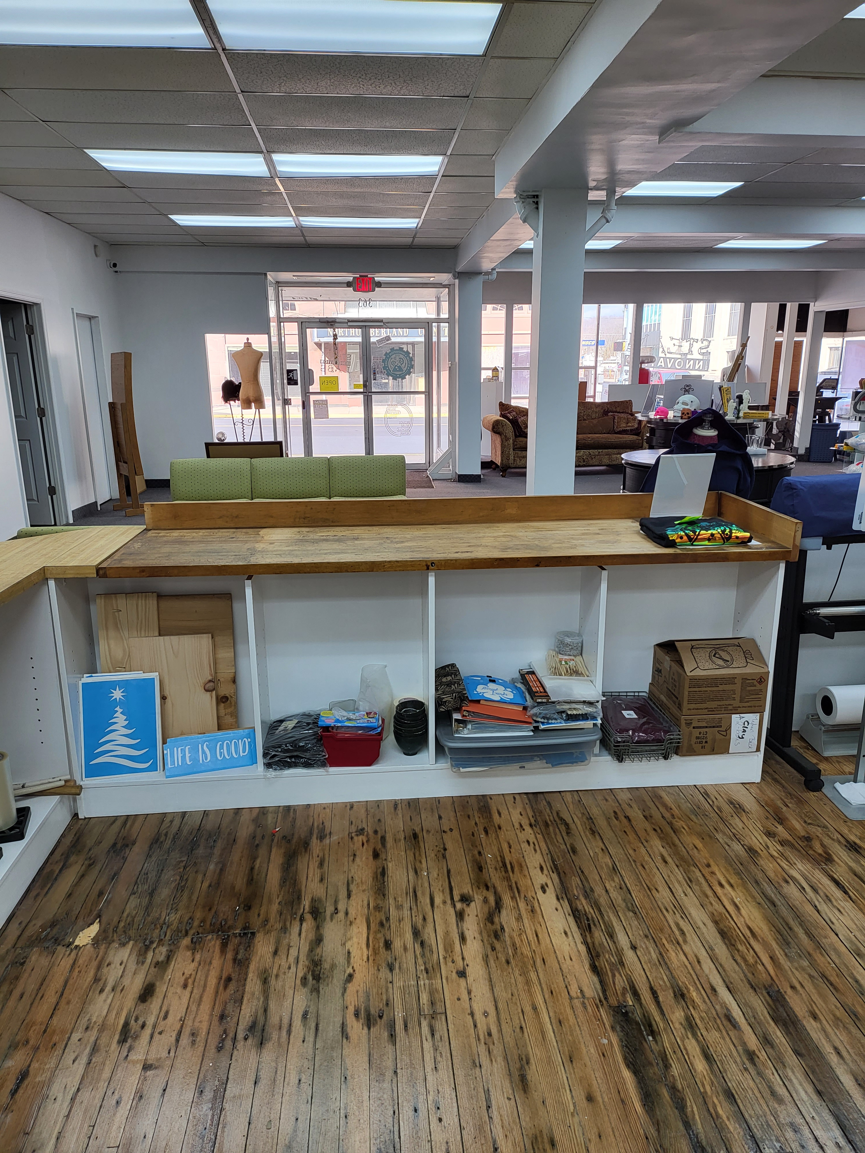 Reference image for the desired physical location of the new station, from which I built the design.