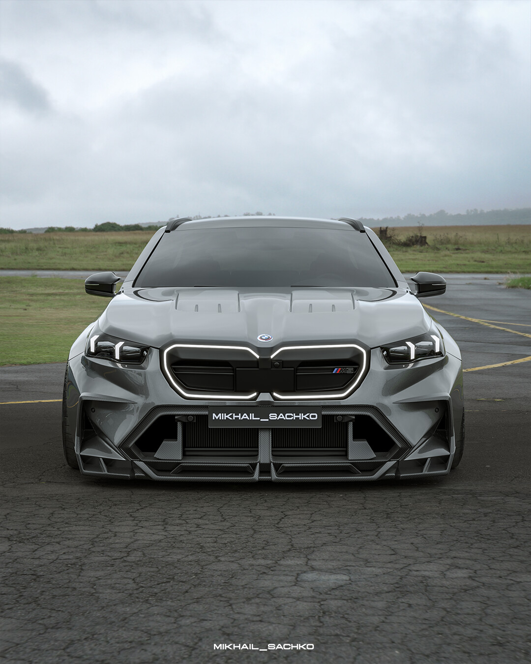 ArtStation - BMW M5 Touring 2025 Front body kit