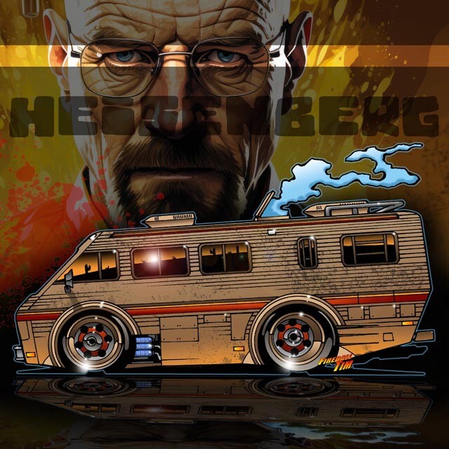 Breaking Bad Winnebago RV Concept Art by Fireball Tim Garage