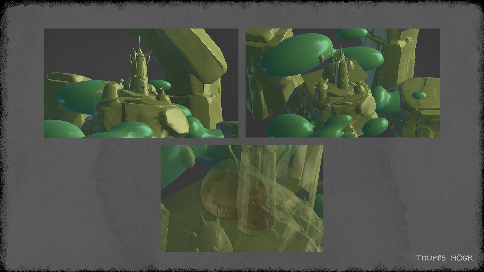3D Scene in Blender.