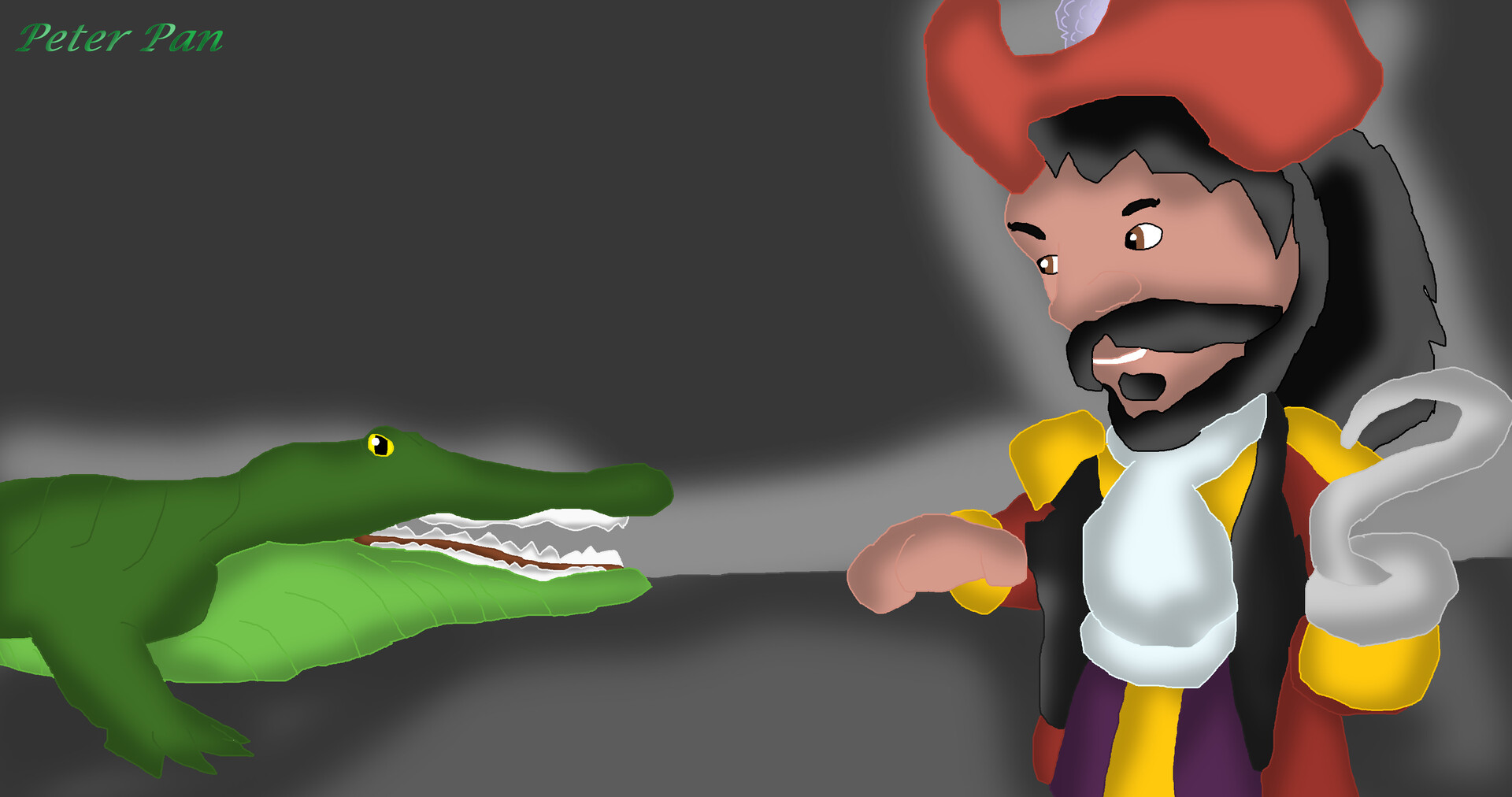 Captain Hook Vs Crocodile
