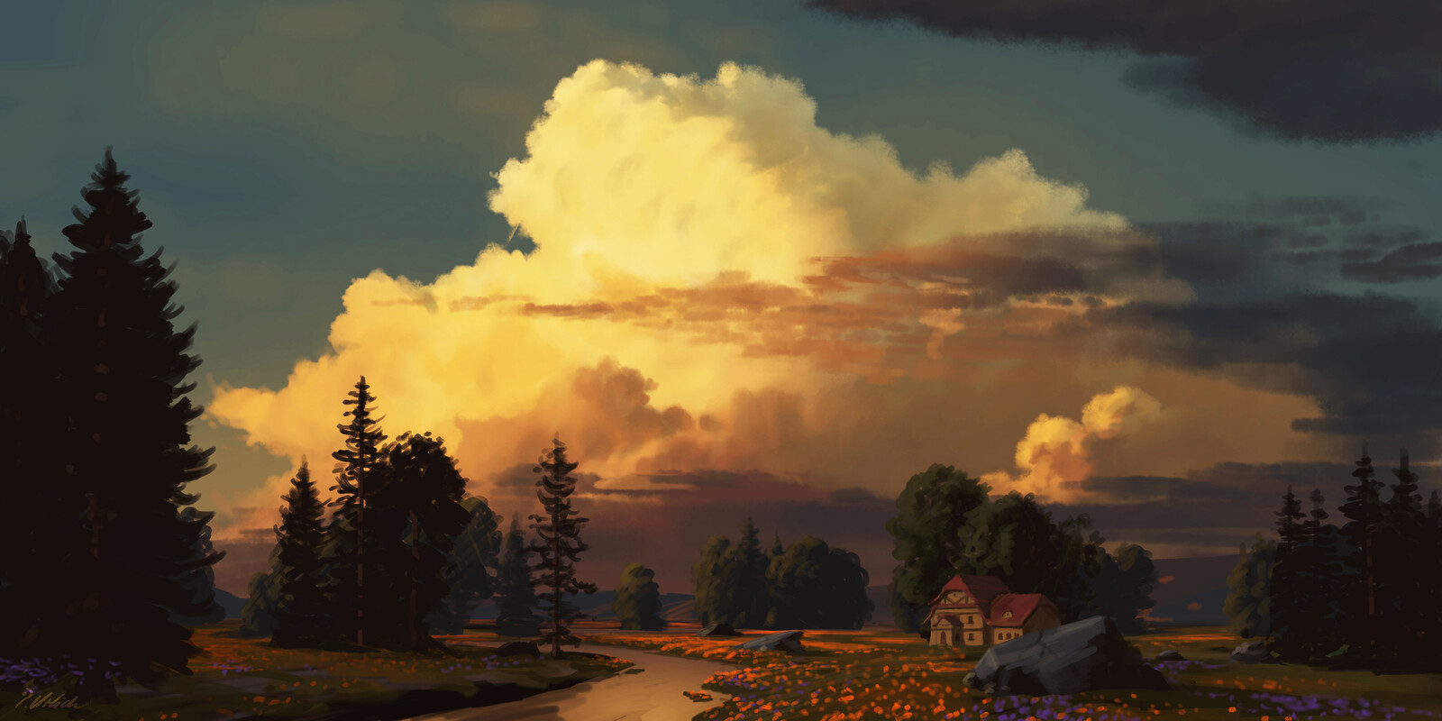 In the evening