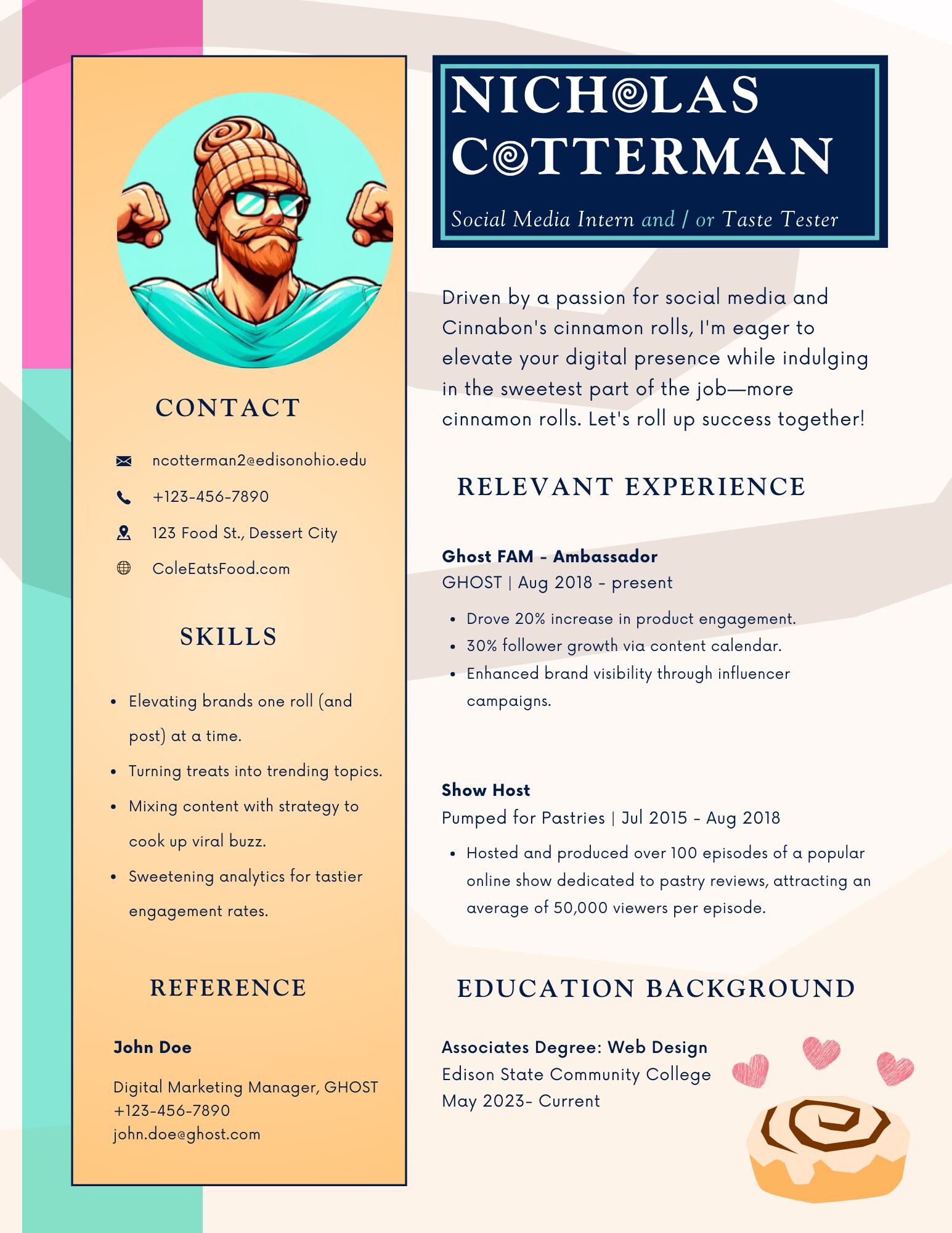 ArtStation Fake Resume Project - Nicholas Cotterman Fake Resume 