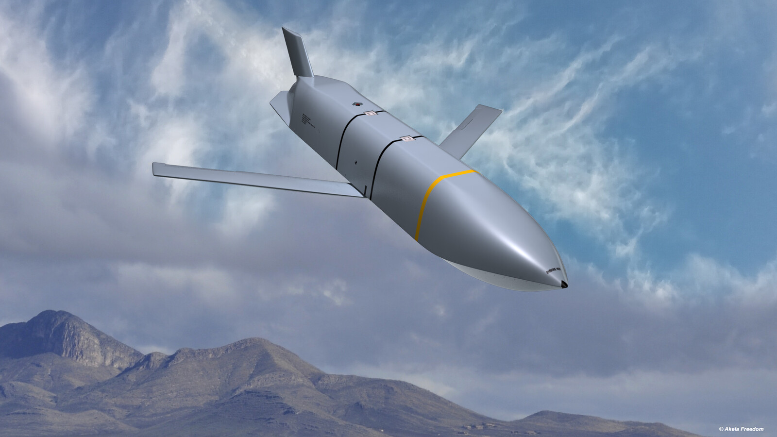 AGM-158 XR (Extreme Range) Stealth Cruise Missile.

Link for 3D model:
https://www.cgtrader.com/3d-models/military/rocketry/agm-158-xr-missile