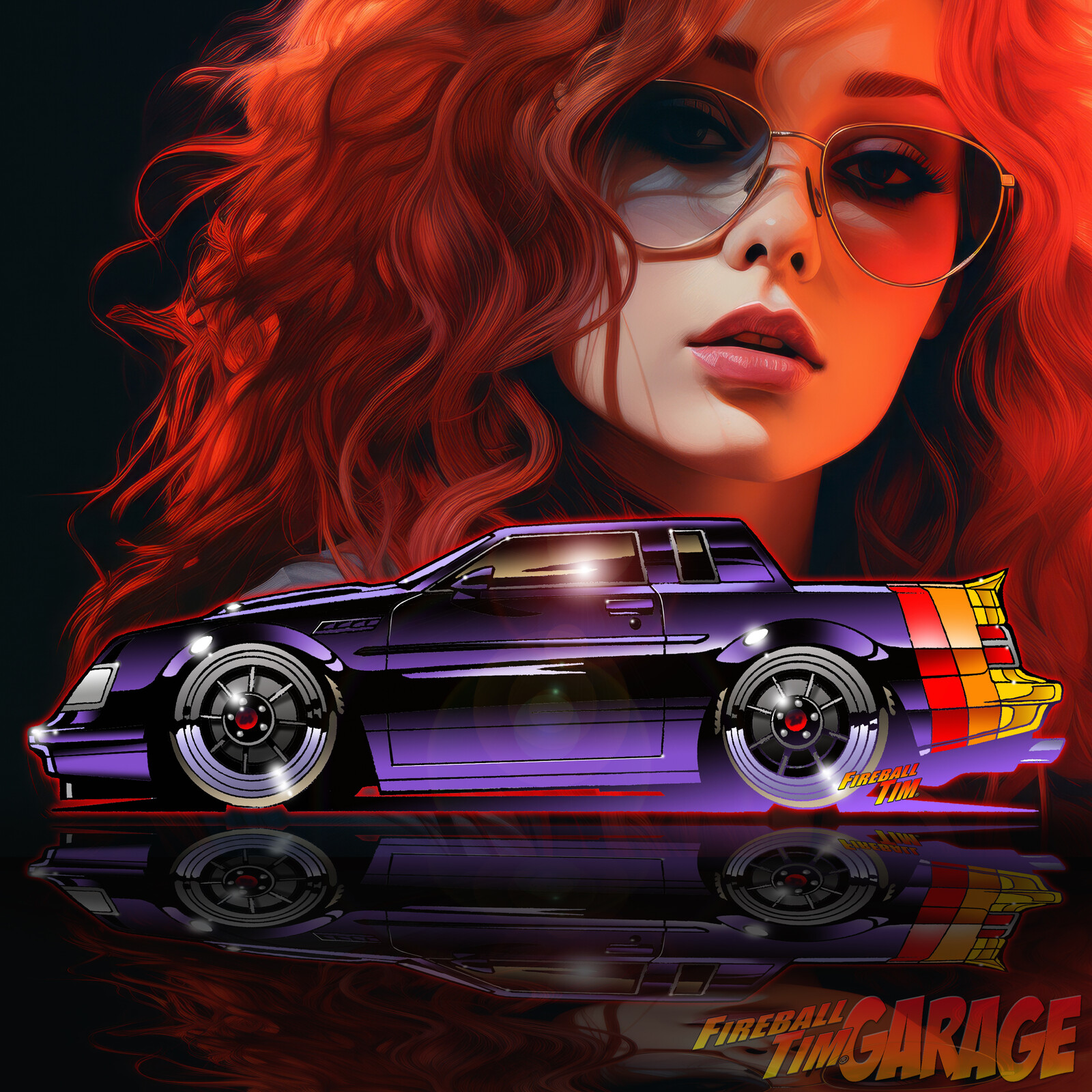 Buick Grand National GNX Concept Art by Fireball Tim Garage