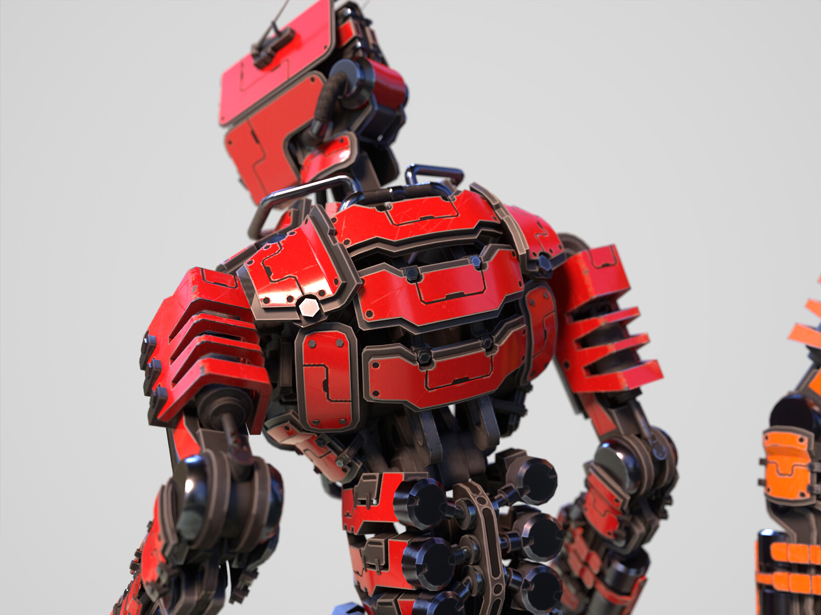 ArtStation - Colored humanoid robot