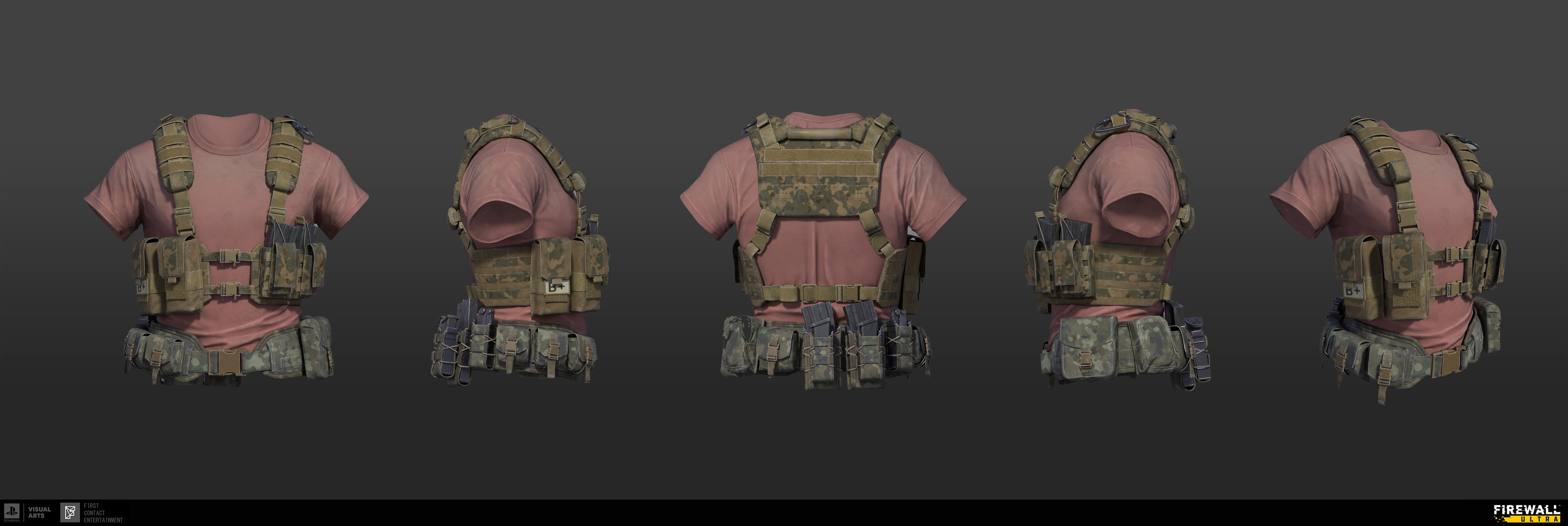 Upper outfit.  I was responsible for just modeling of everything.  Additional credit Little Red Zombies