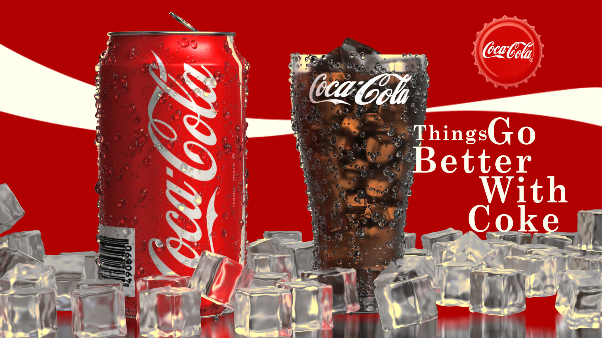 ArtStation Coke Product Render artstation-coke-product-render