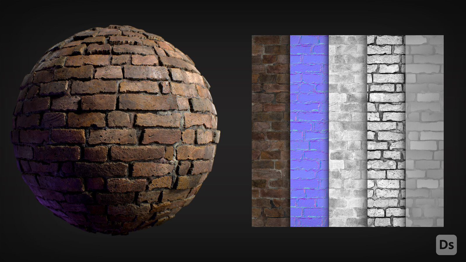 BaseColor-Normal-Rougfness-Ao-Height