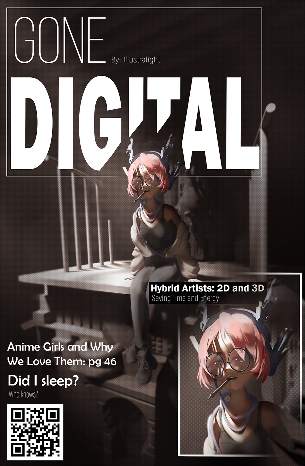 Gone Digital Illustration