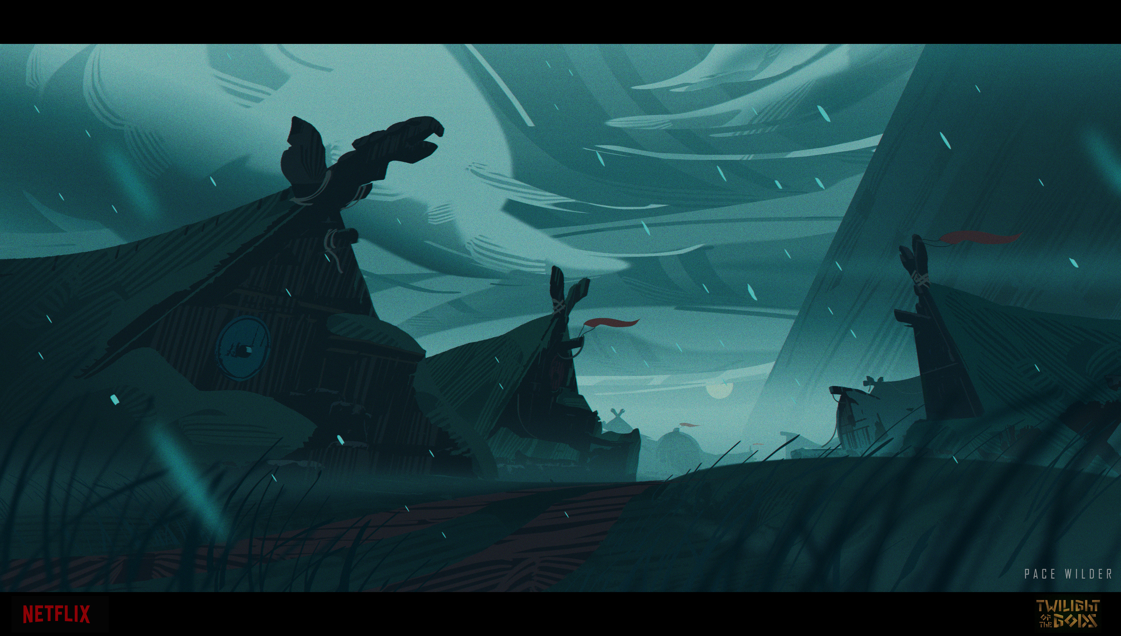 During concept development, I painted this scene several times to test things out. Tons of fun!