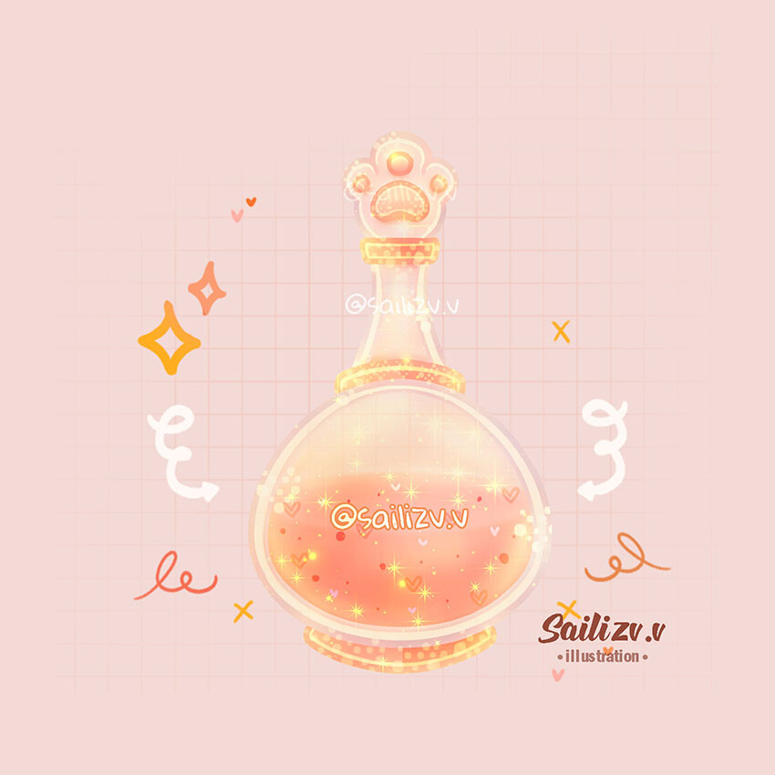 ArtStation - Poción Magica Gatuna by sailizv.v