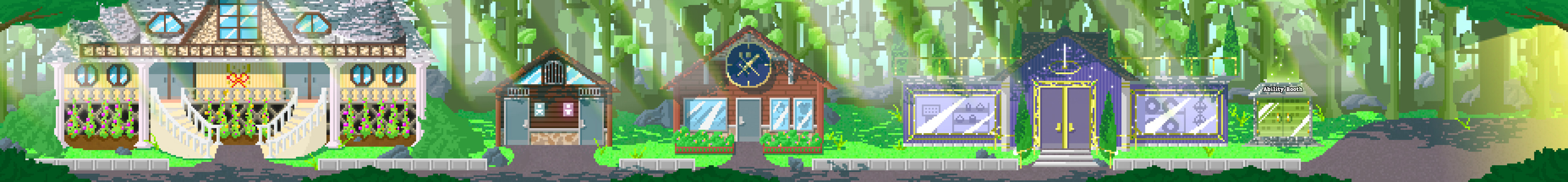 Town Home Scene Background 