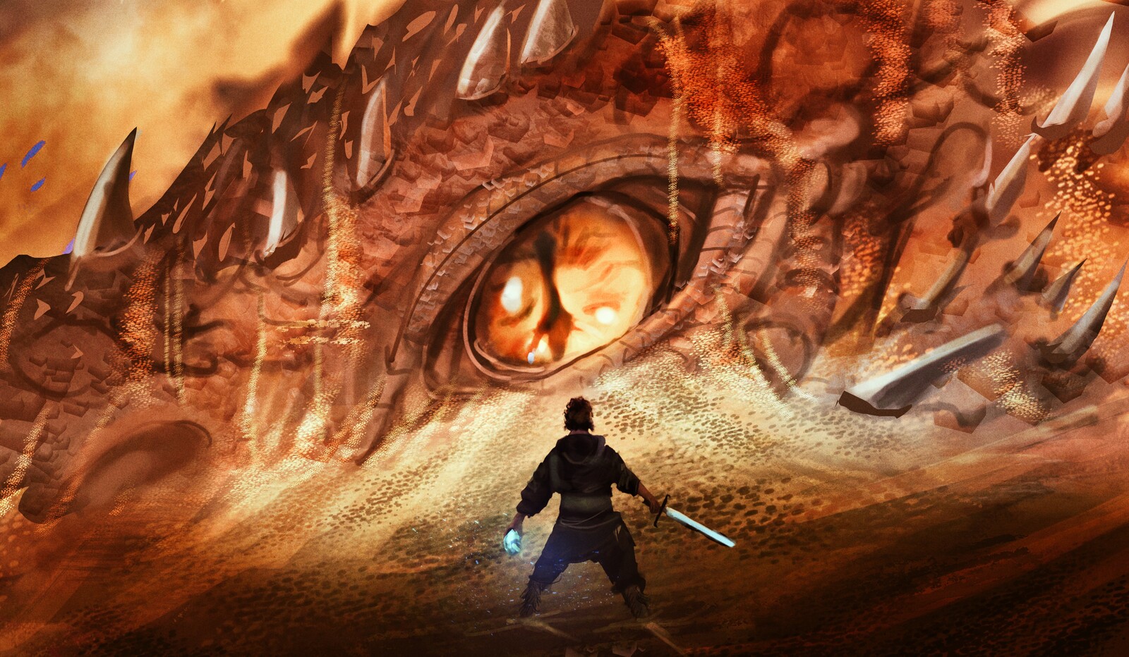 Smaug cave LOTr Story Hobbit
