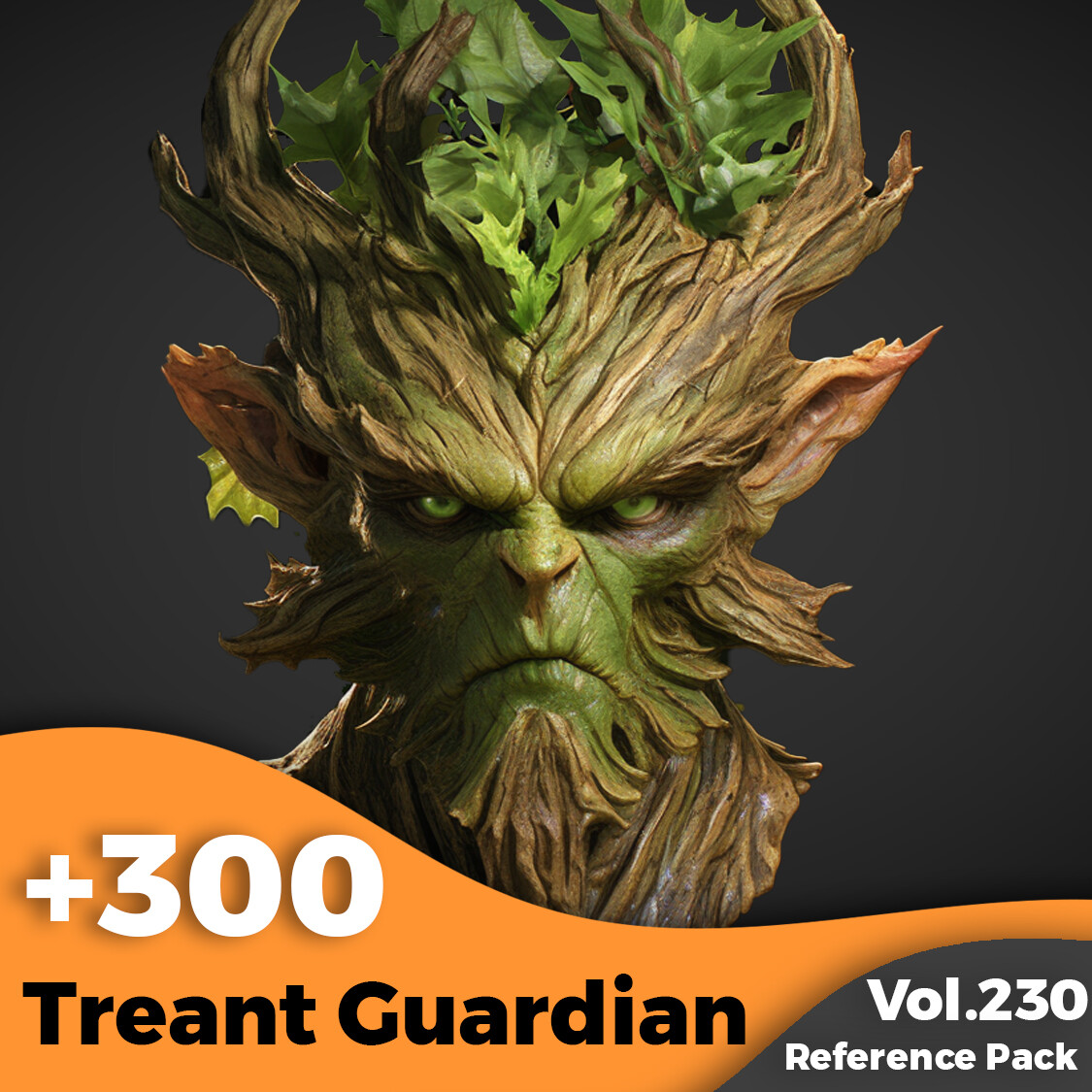 ArtStation - +300 Treant Guardian Head Sculpt Reference (4k)