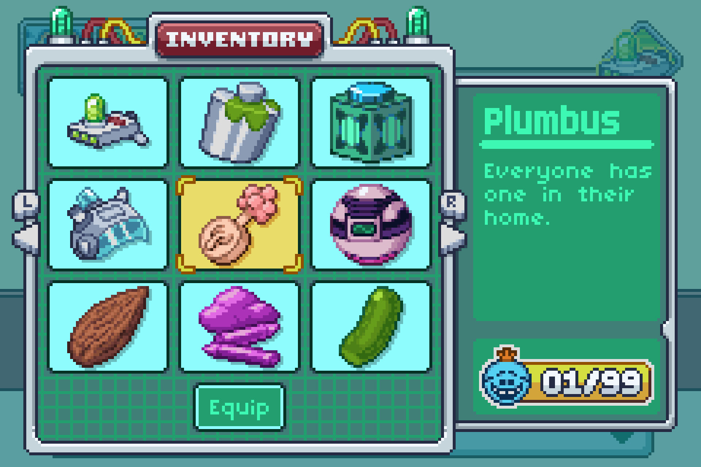 Inventory. Icons are 28px.