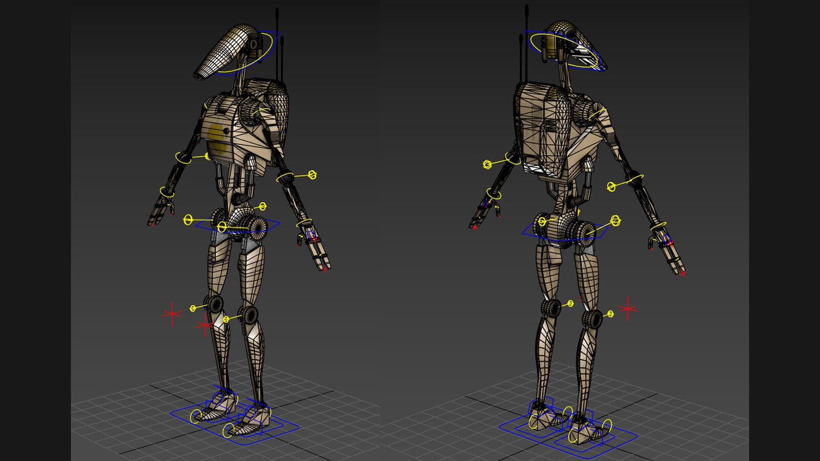 Rigged in 3DsMax