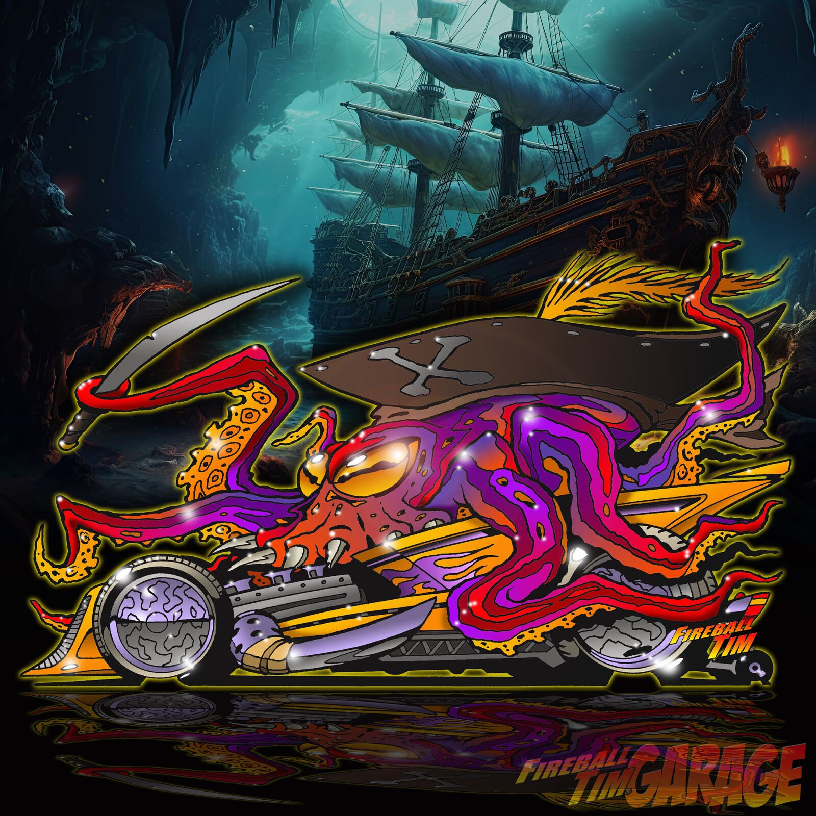 Captain Octorod Concept Art by Fireball Tim Garage