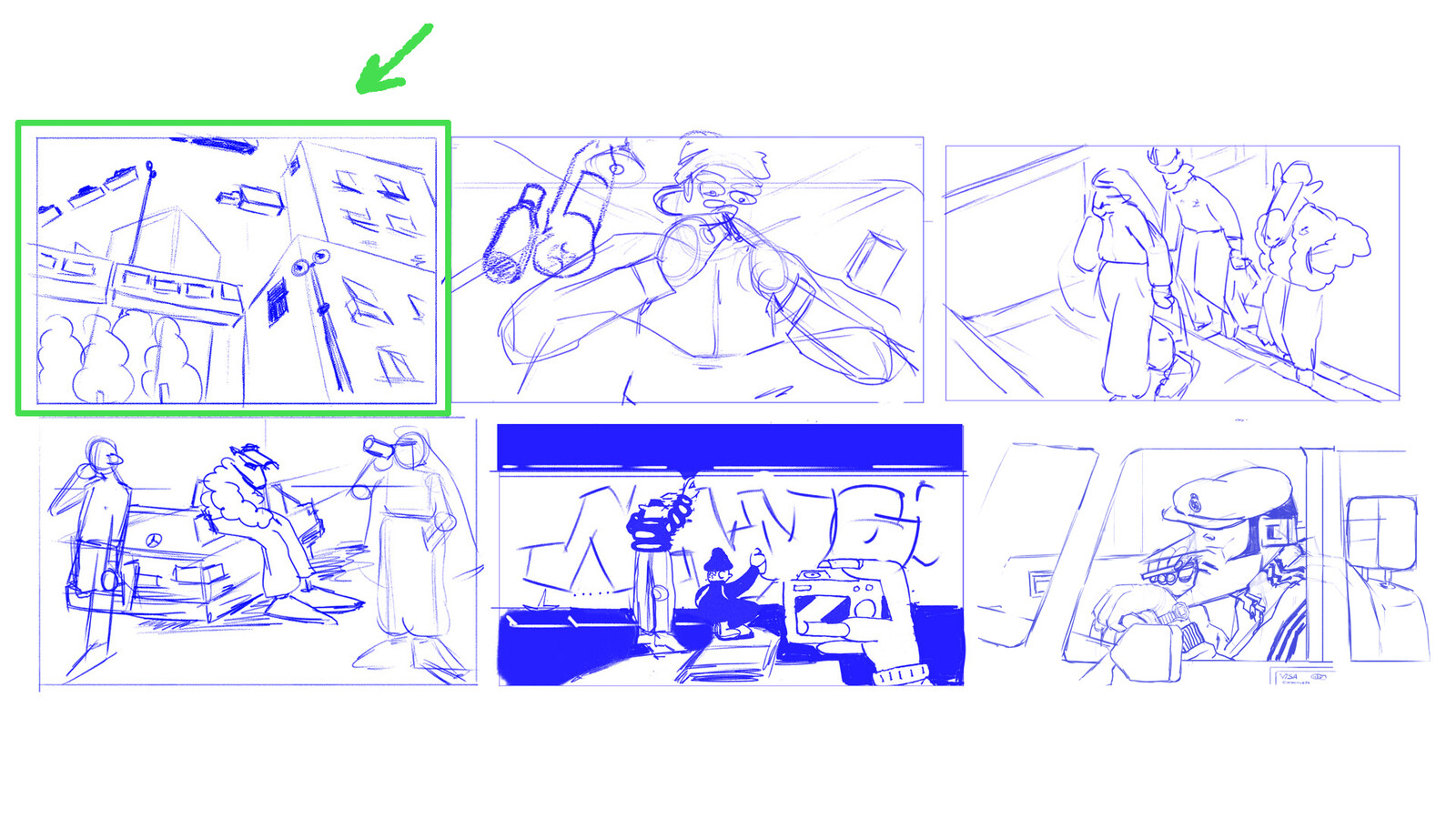 Sketches of the whole project
