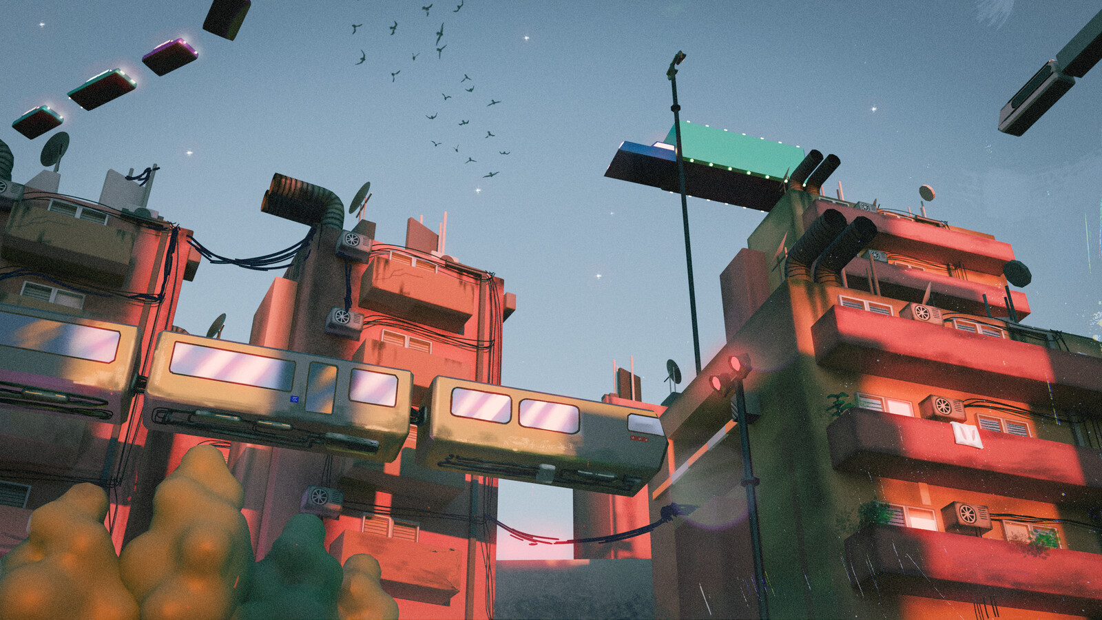 Flying train