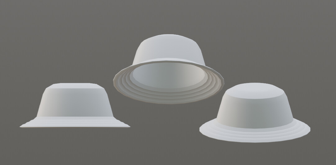 Initial 3D model of the Rolling Stones Bucket Hat