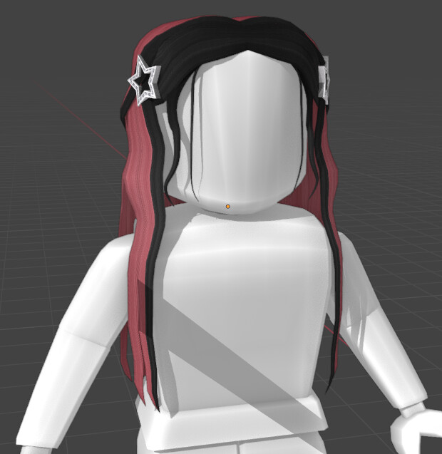 Hair with Star clips I created for the ROBLOX platform (Aesthetic Vibe).