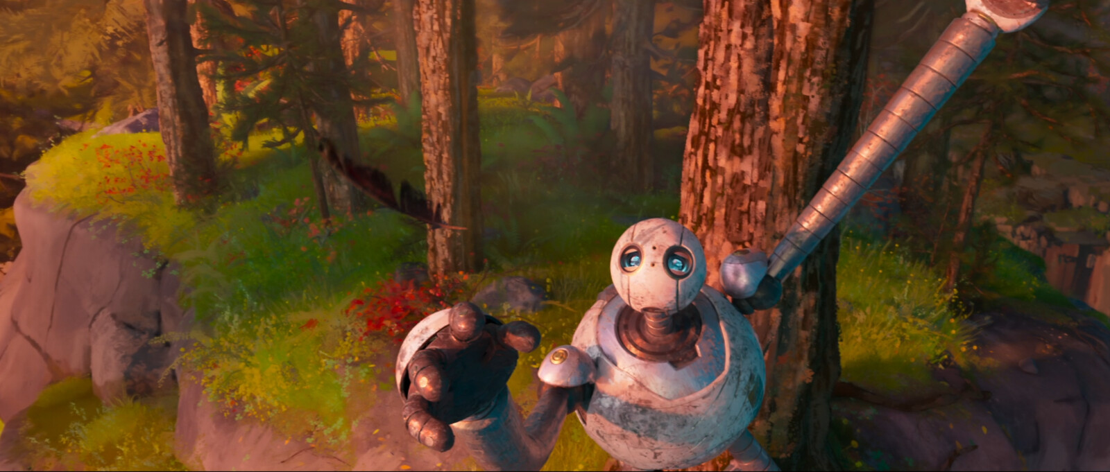 Responsible for main tree and cliff texturing, look development and microdressing/scattering.
