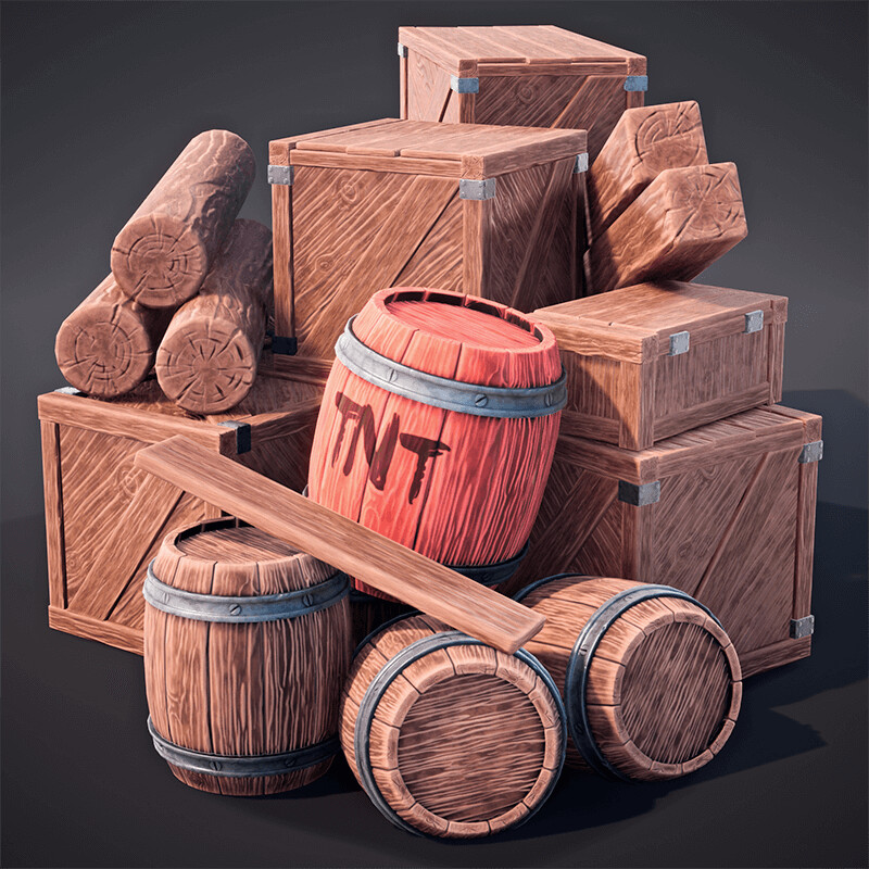 Wooden props