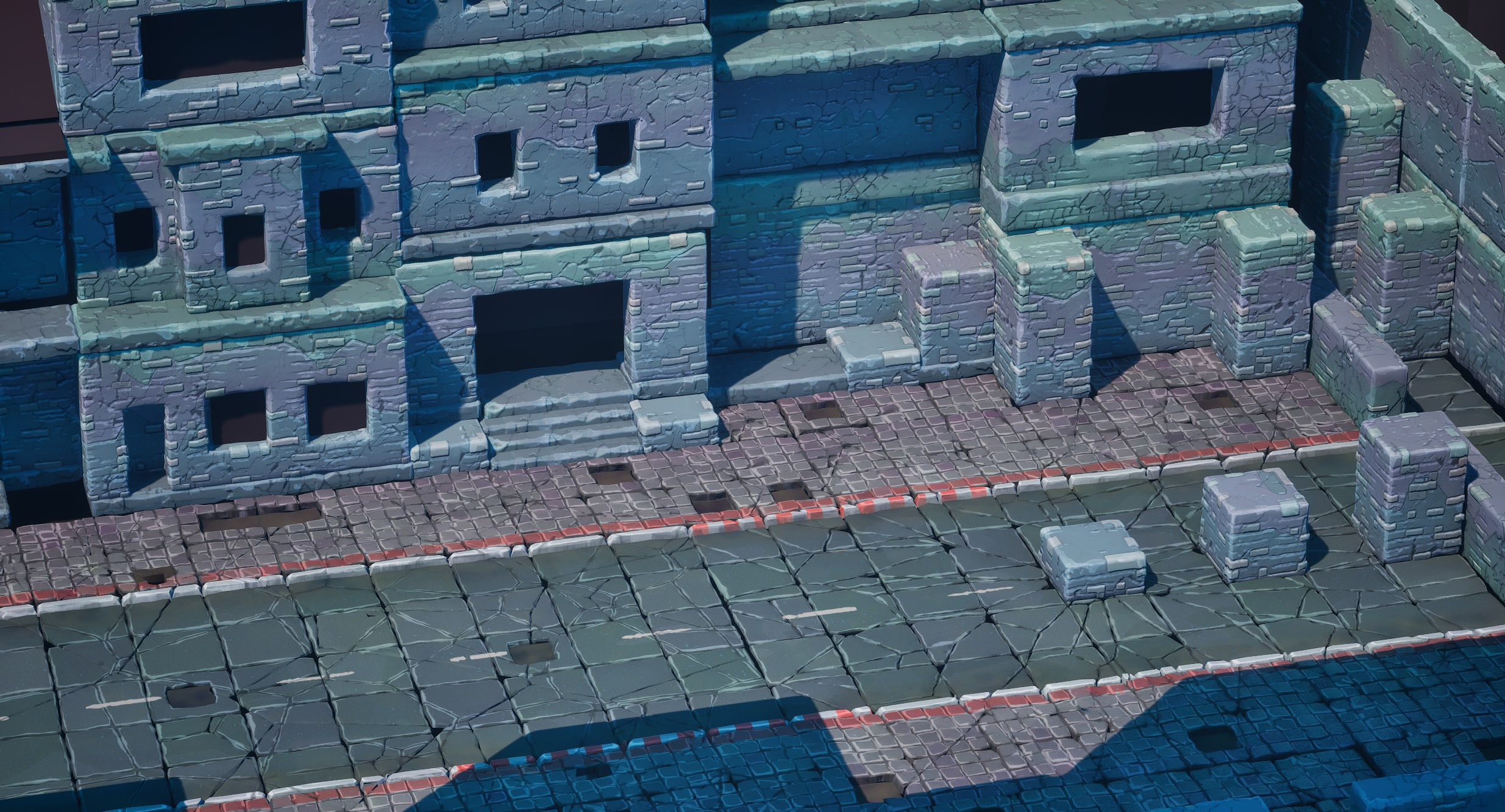 Generated with just 2 COP Networks in Houdini. (Unreal Engine)
