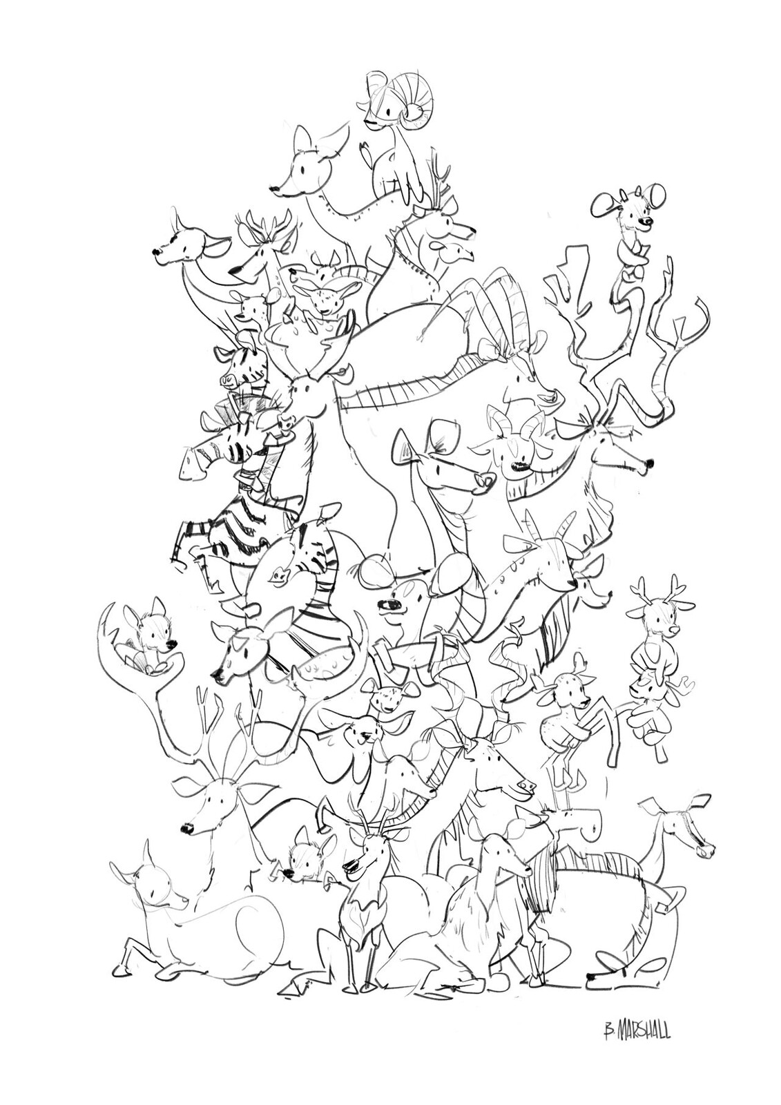 A pile of bucks