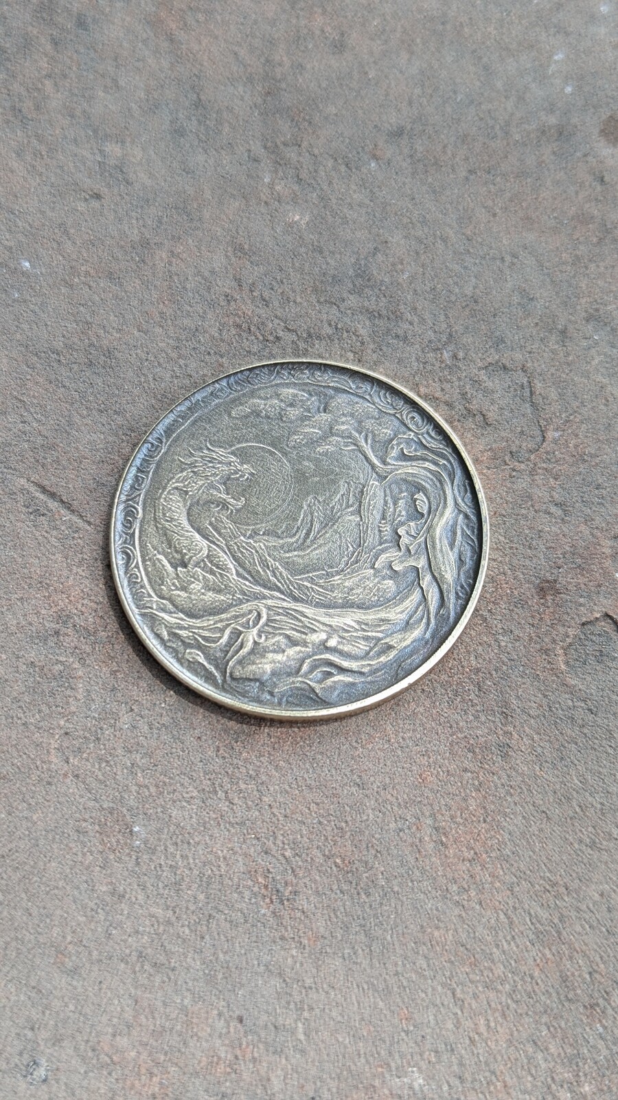 Ancient Dragon Coin (Brass)
