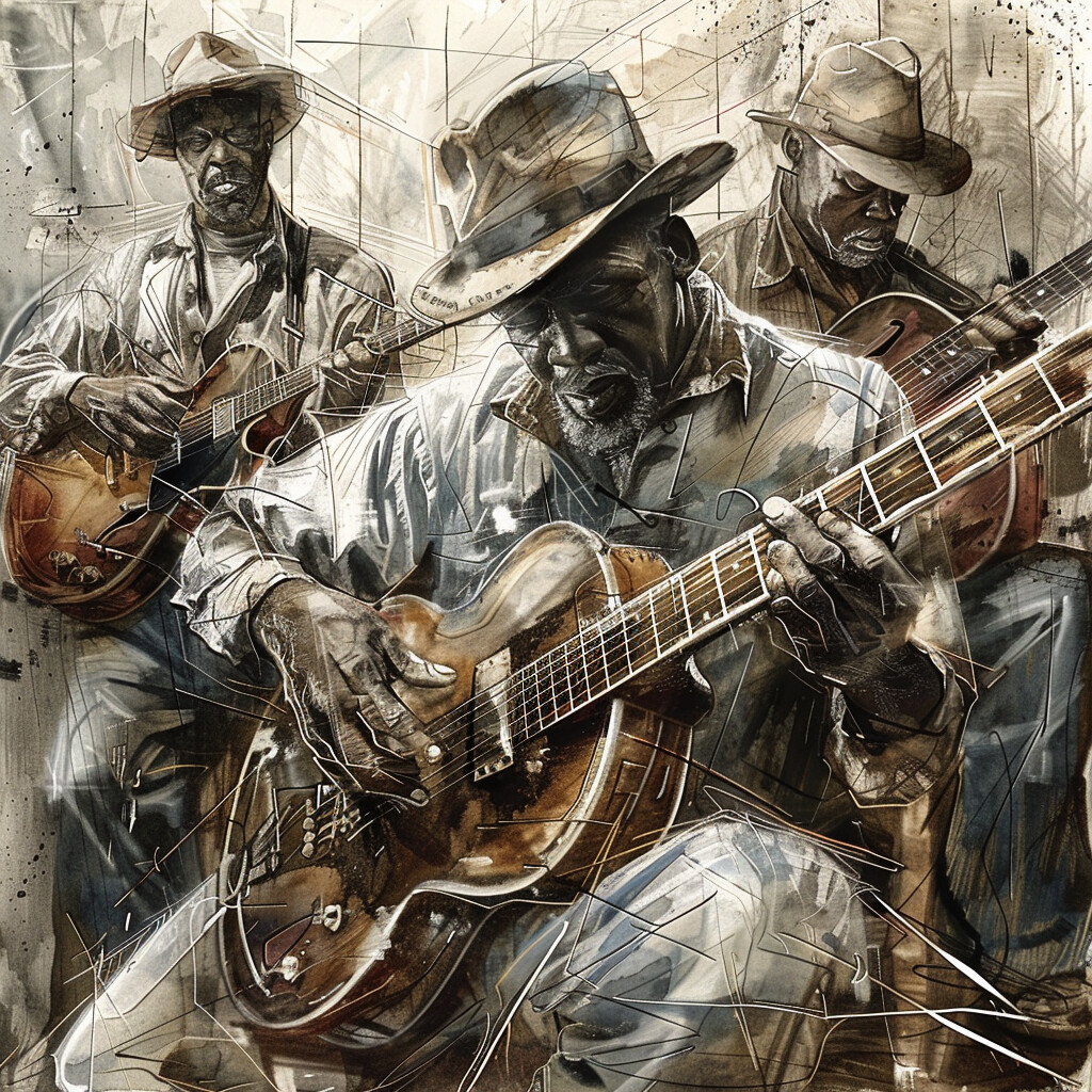 ArtStation - Delta blues band