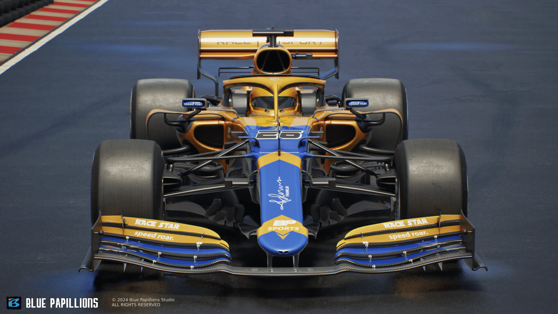 Blue Papillions - F1 Sports Car