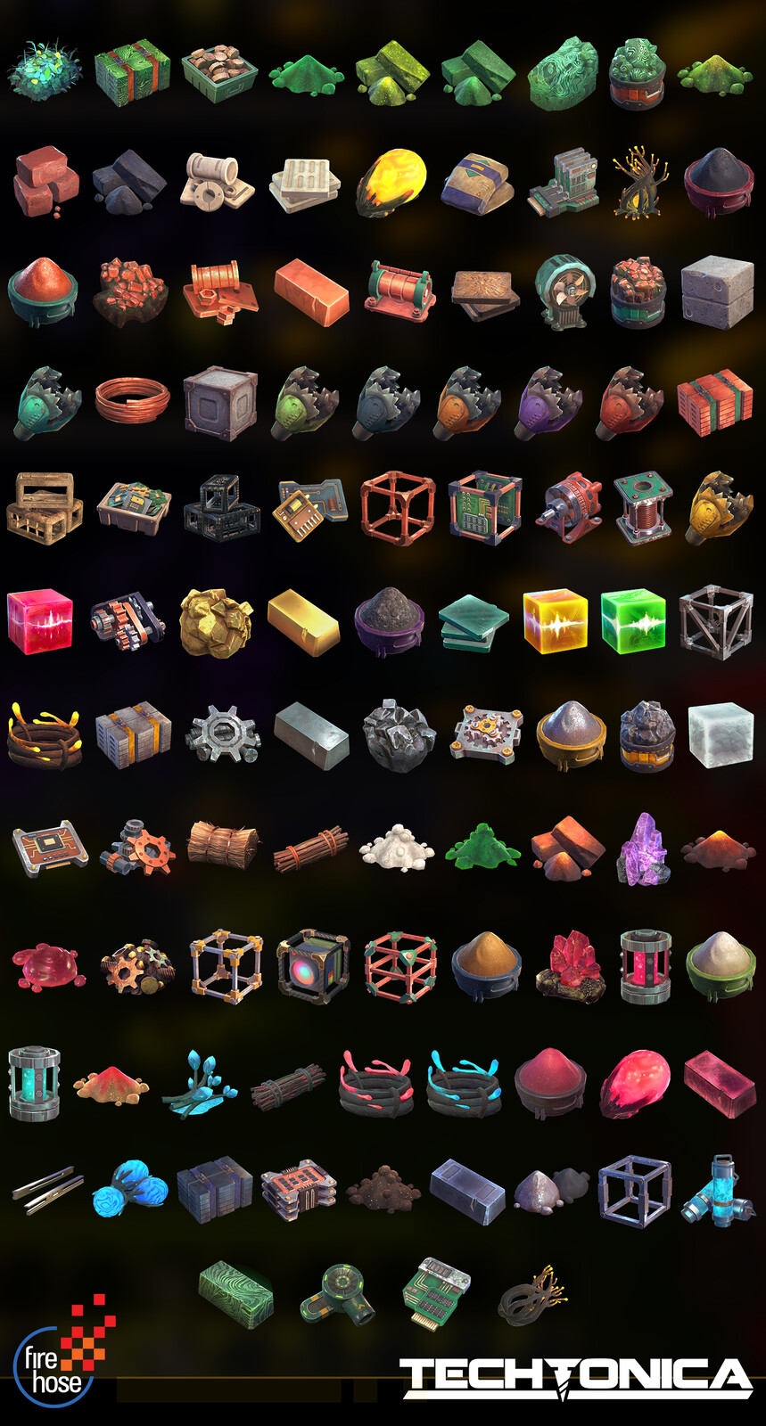 Resource Icons - I managed our outsourcing partners in the creation of many of these assets. The rest I created myself from scratch. I also hand-edited every single one to achieve visual consistency, ideal optimization, and a cohesive material appearance.
