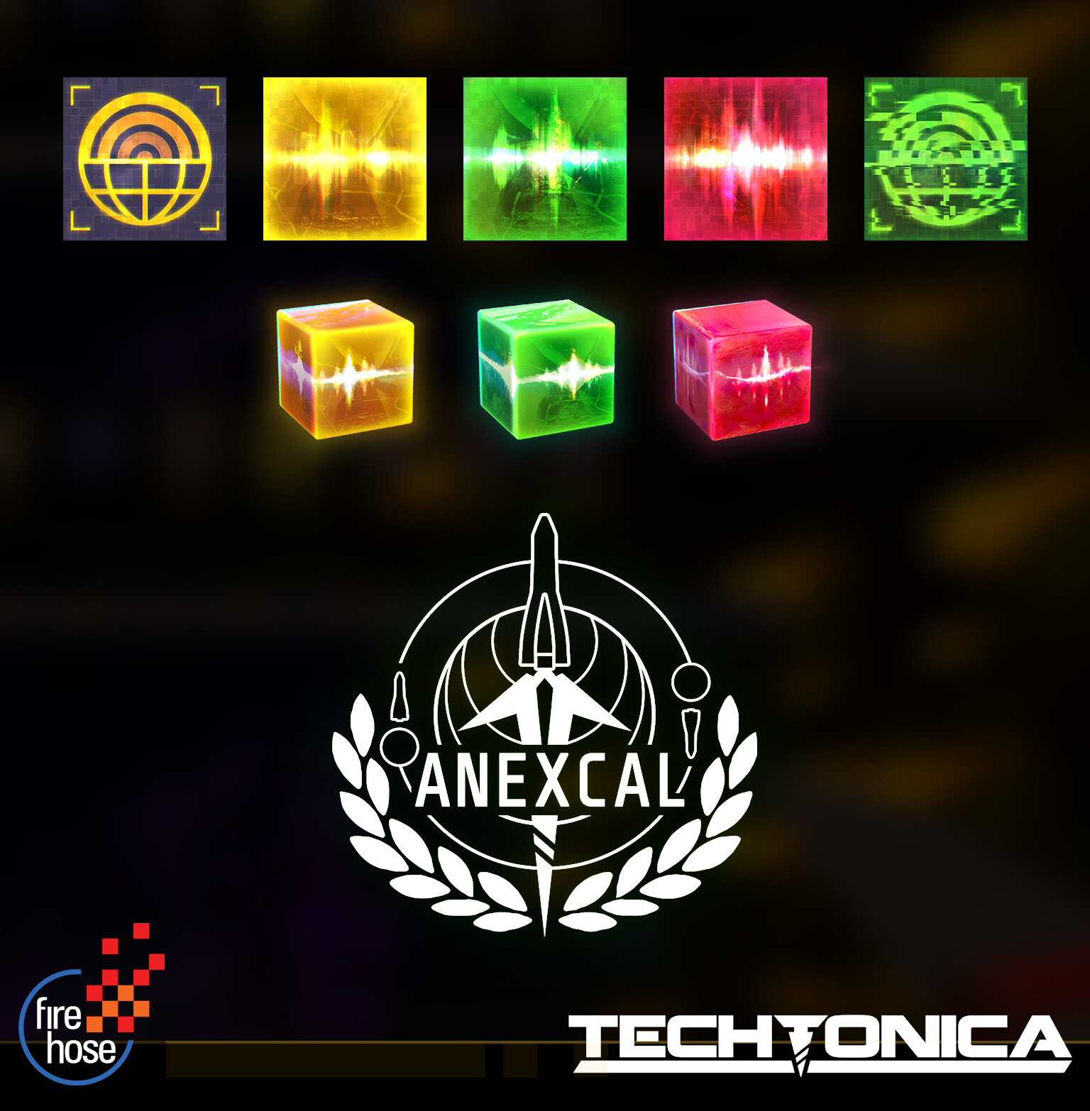 Dialog Portraits and logo for ANEXCAL - Believe it or not these are the main NPCs in Techtonica. Each character has a dialogue portait that shows in the UI when they are speaking as well as an item icon for the inventory.