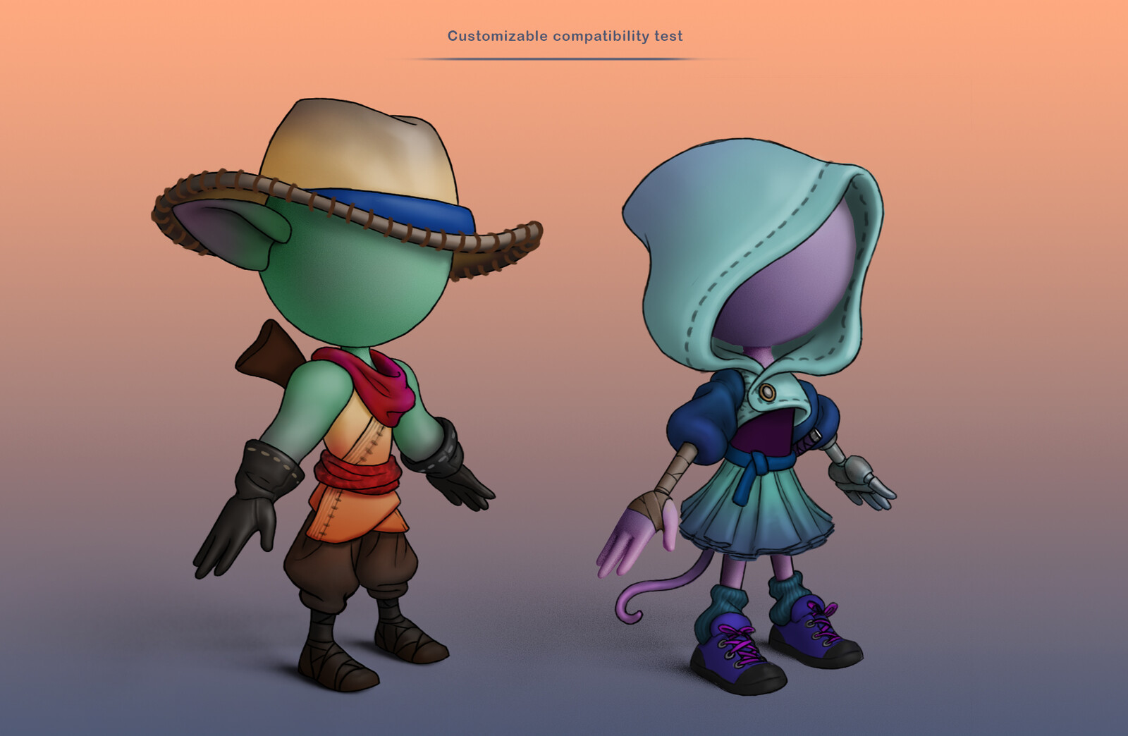 Some cosmetic ideas mix and matched with the new body. 