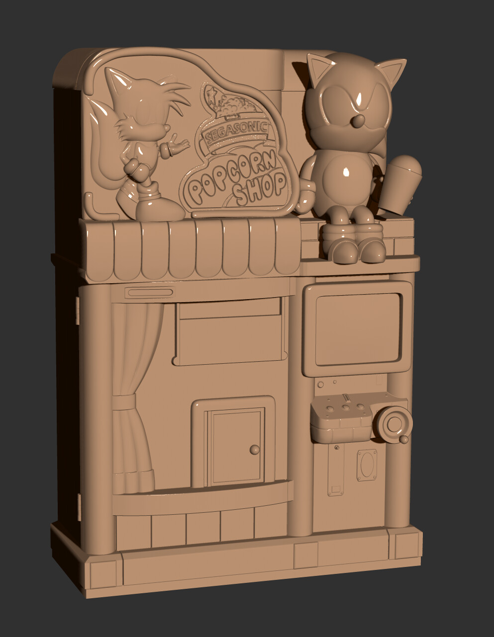 ArtStation - Weekend Sculpting - SegaSonic Popcorn Shop