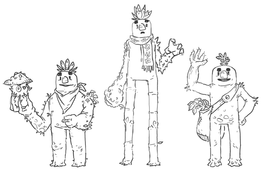 Some plantfolk showing off their wares