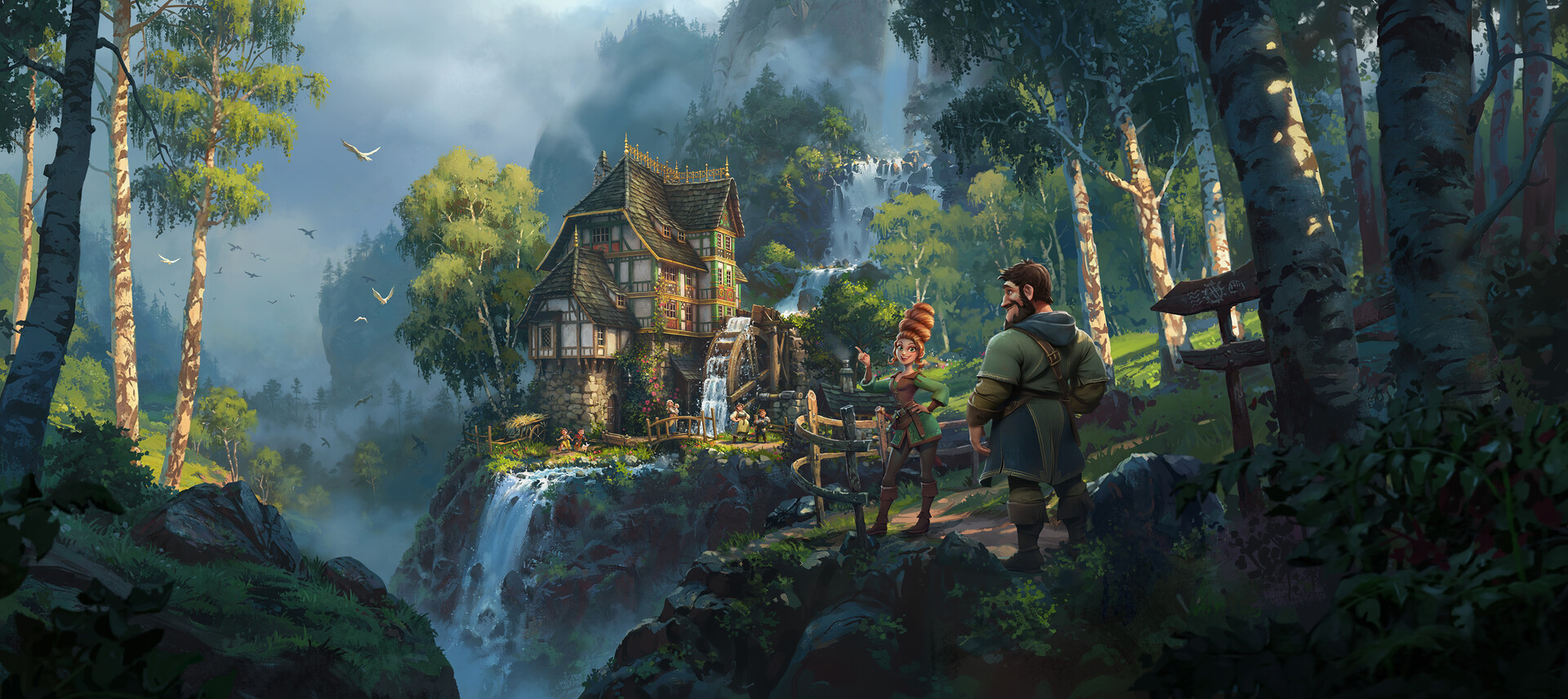 ArtStation Whisperwood Watermill of Empires Fellowship